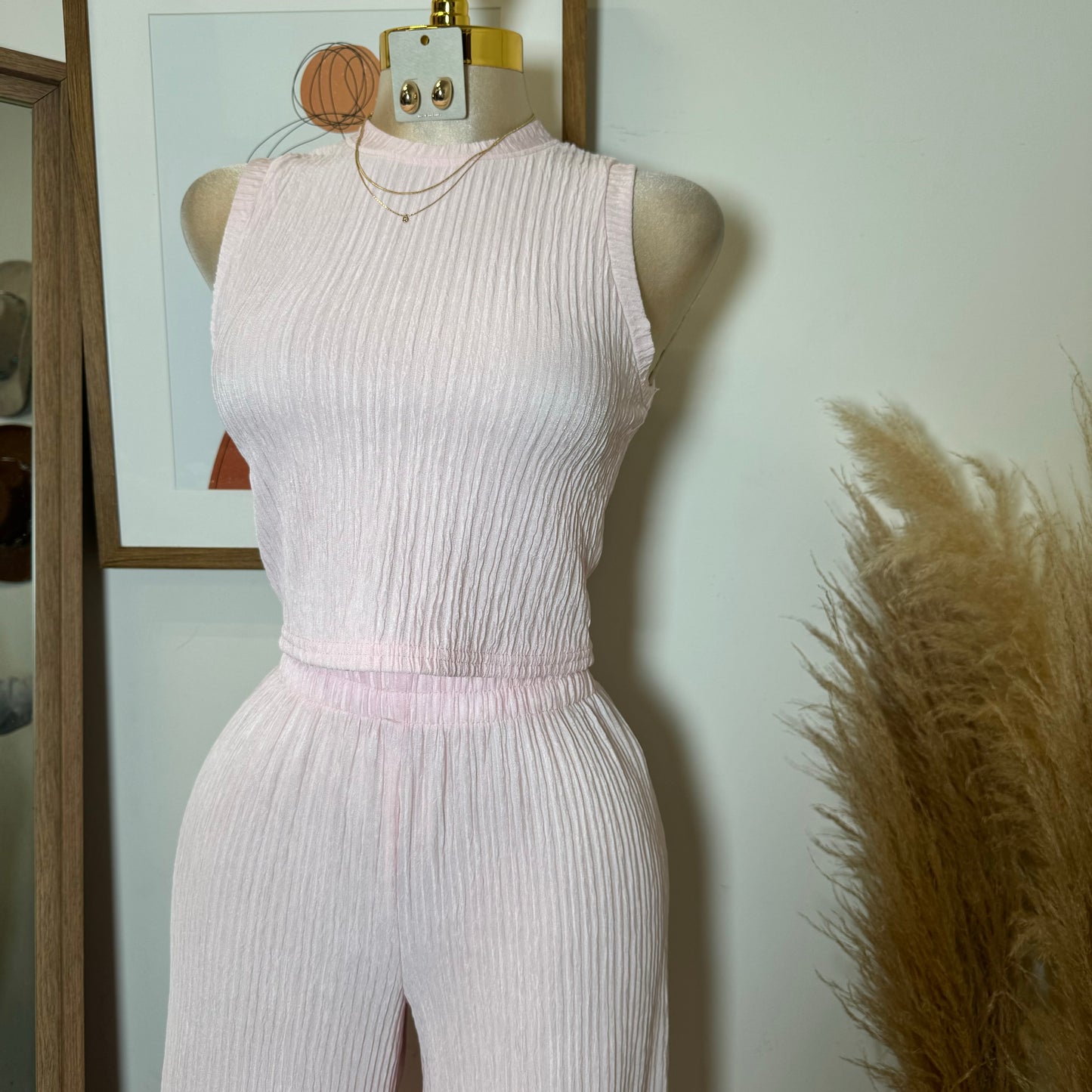 Tamara Two Piece Set-Baby Pink