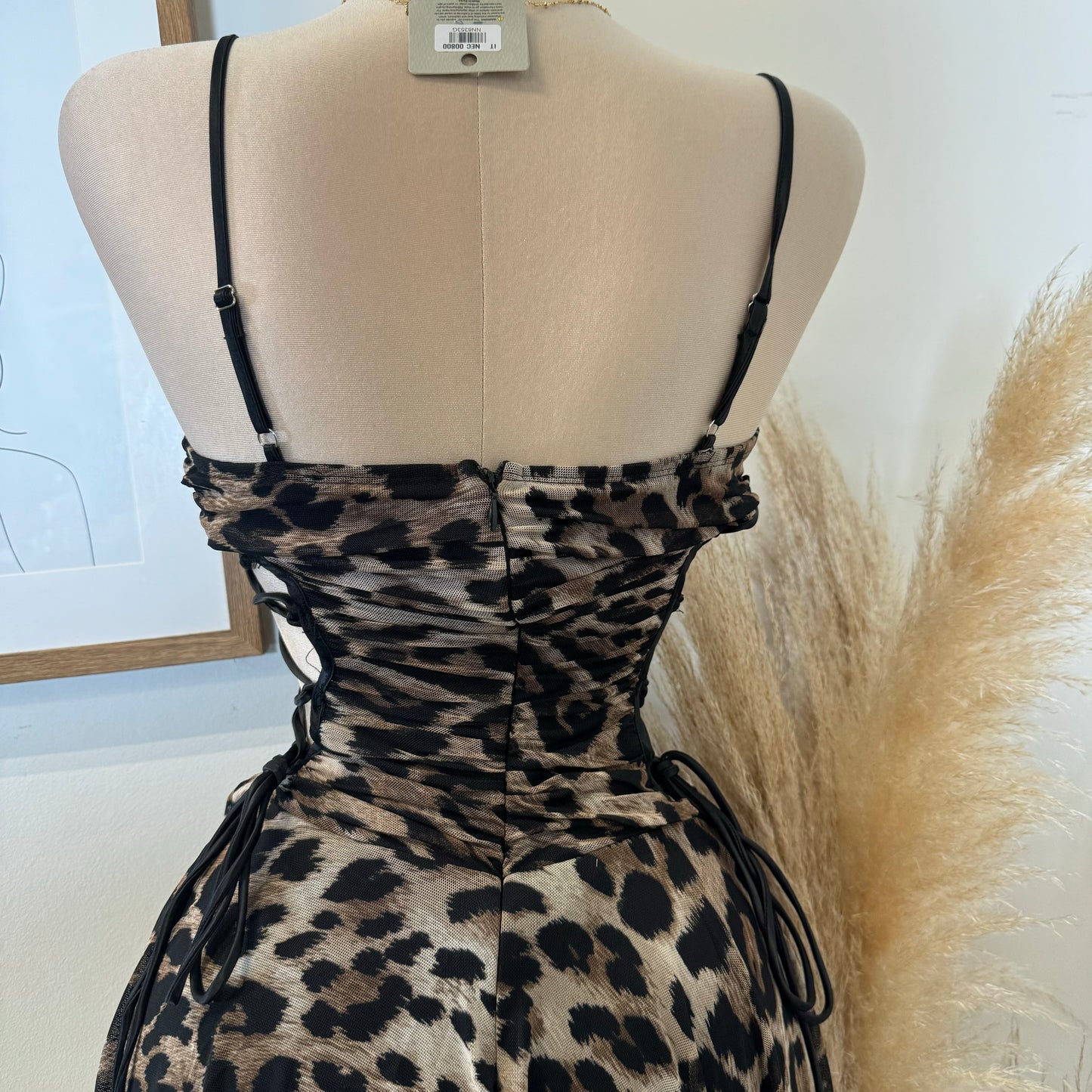 Sexy Animal Mini Dress-Leopard