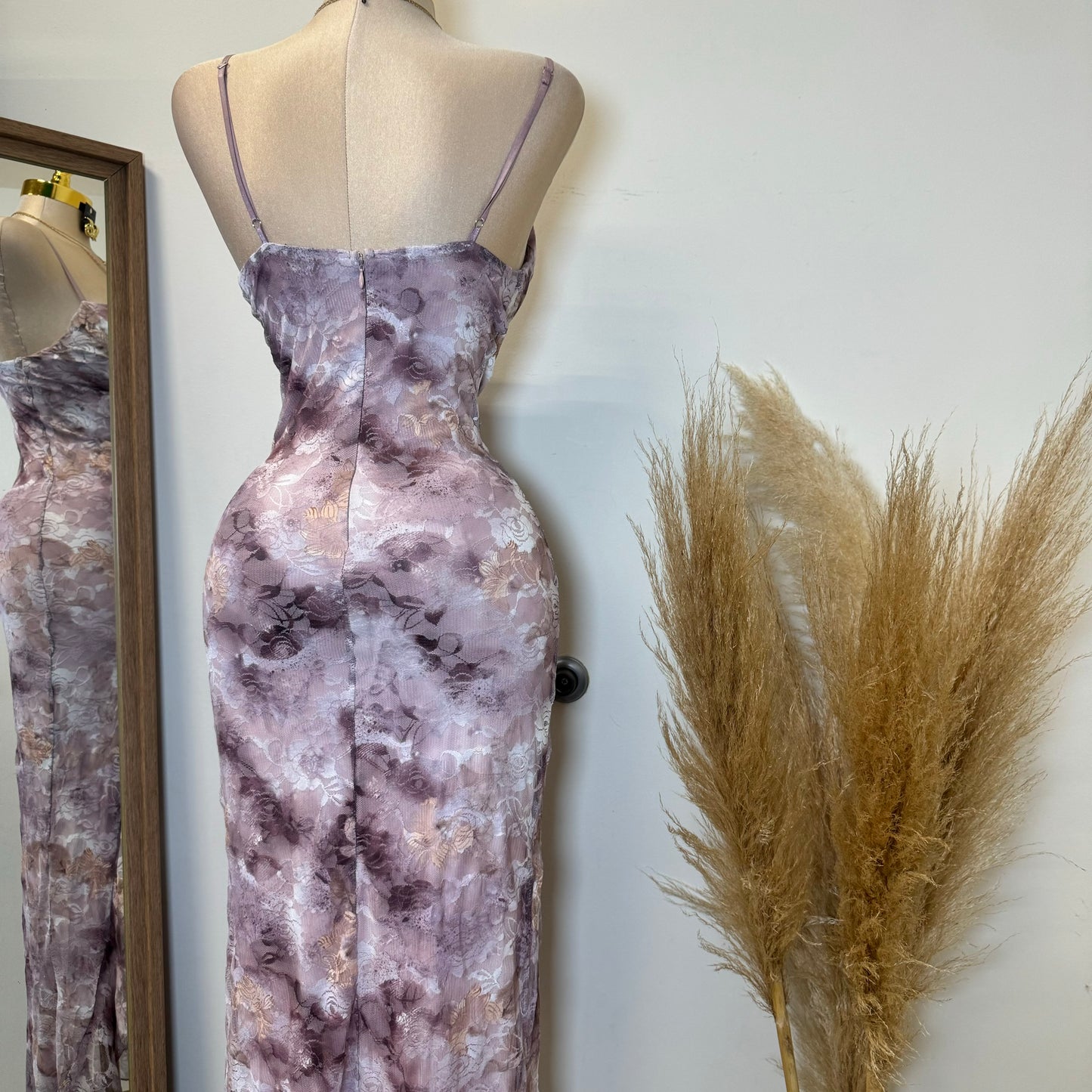 Mismaloya Lace Dress-Multi Pink