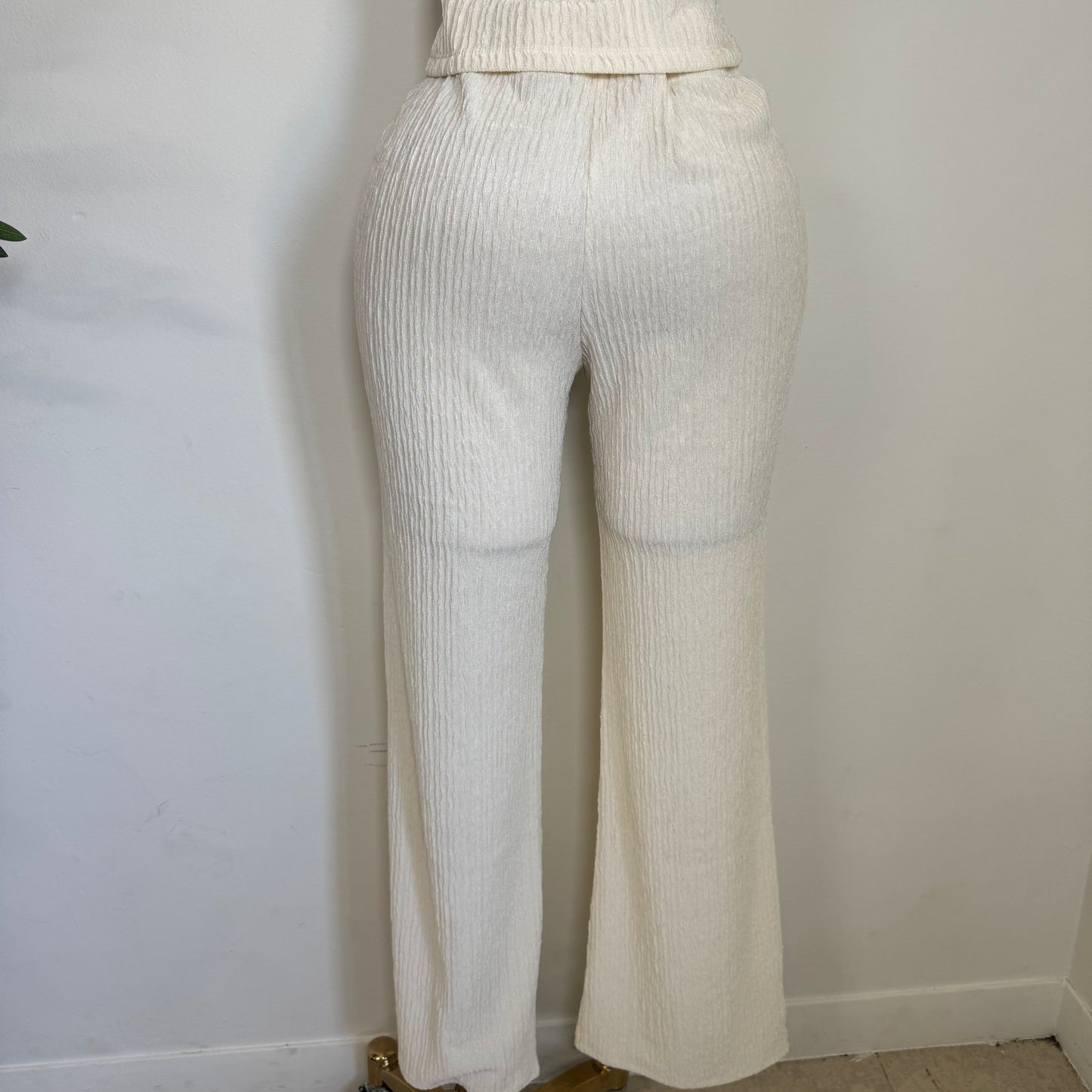 Tamara Short Sleeve Piece Set-White