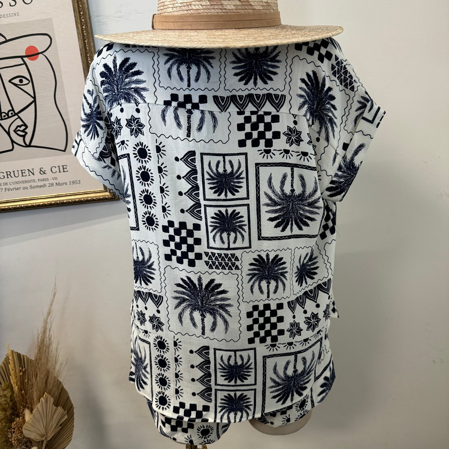 Cancun Short two piece set-Blue