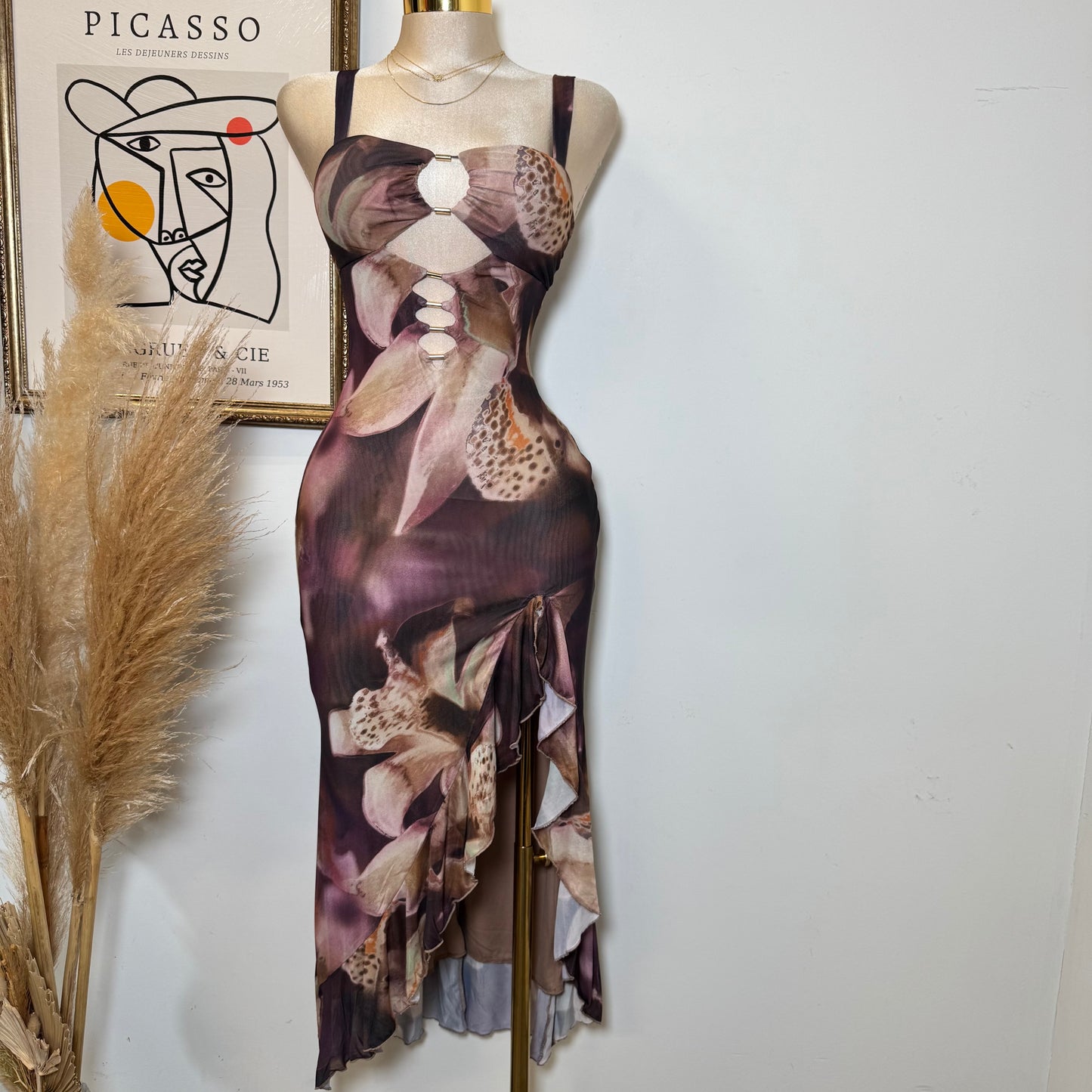 Karol Dress-Purple/Black