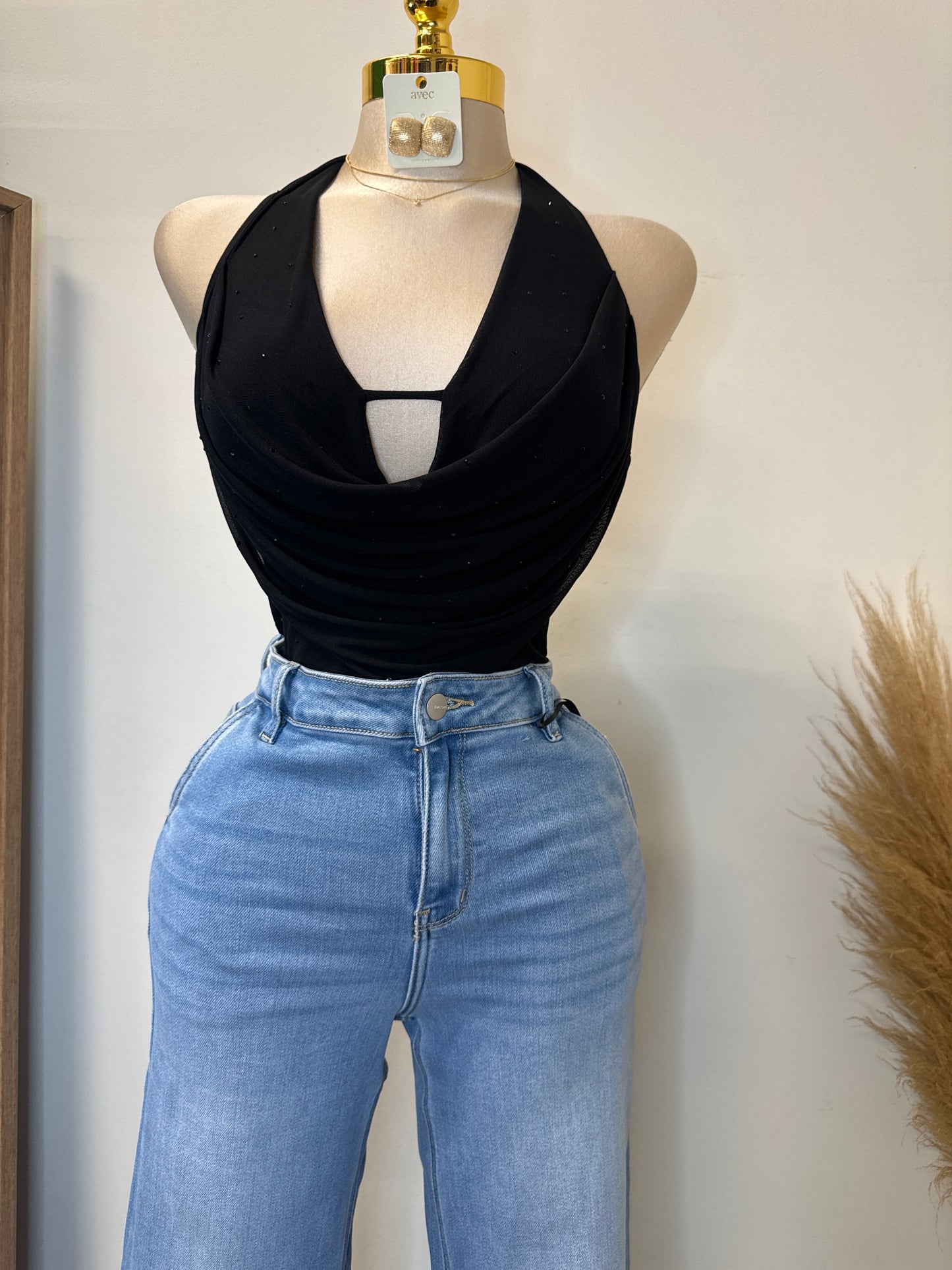 Alieen Mesh Bodysuit-Black1