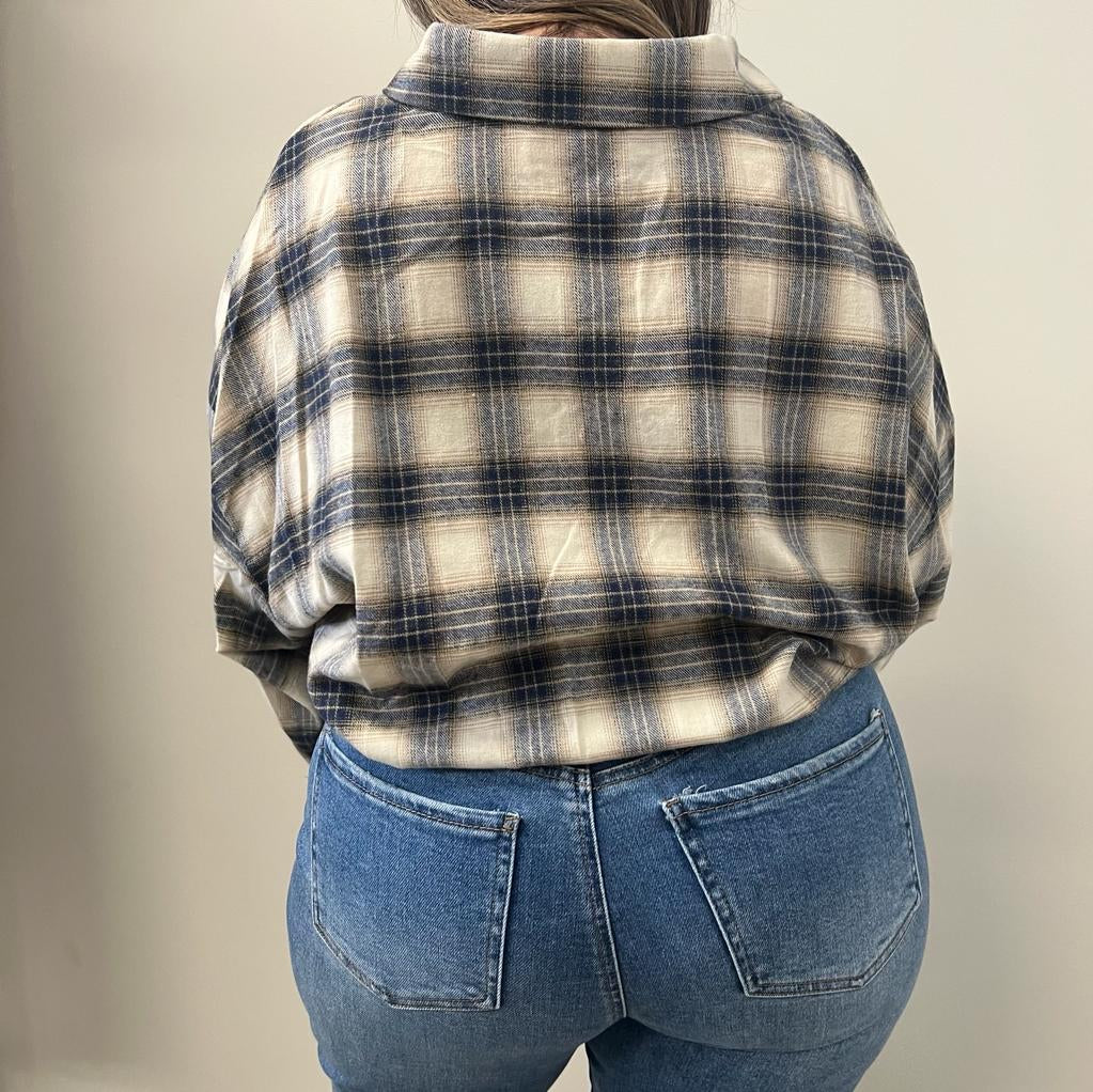ADELLE PLAID TOP PL