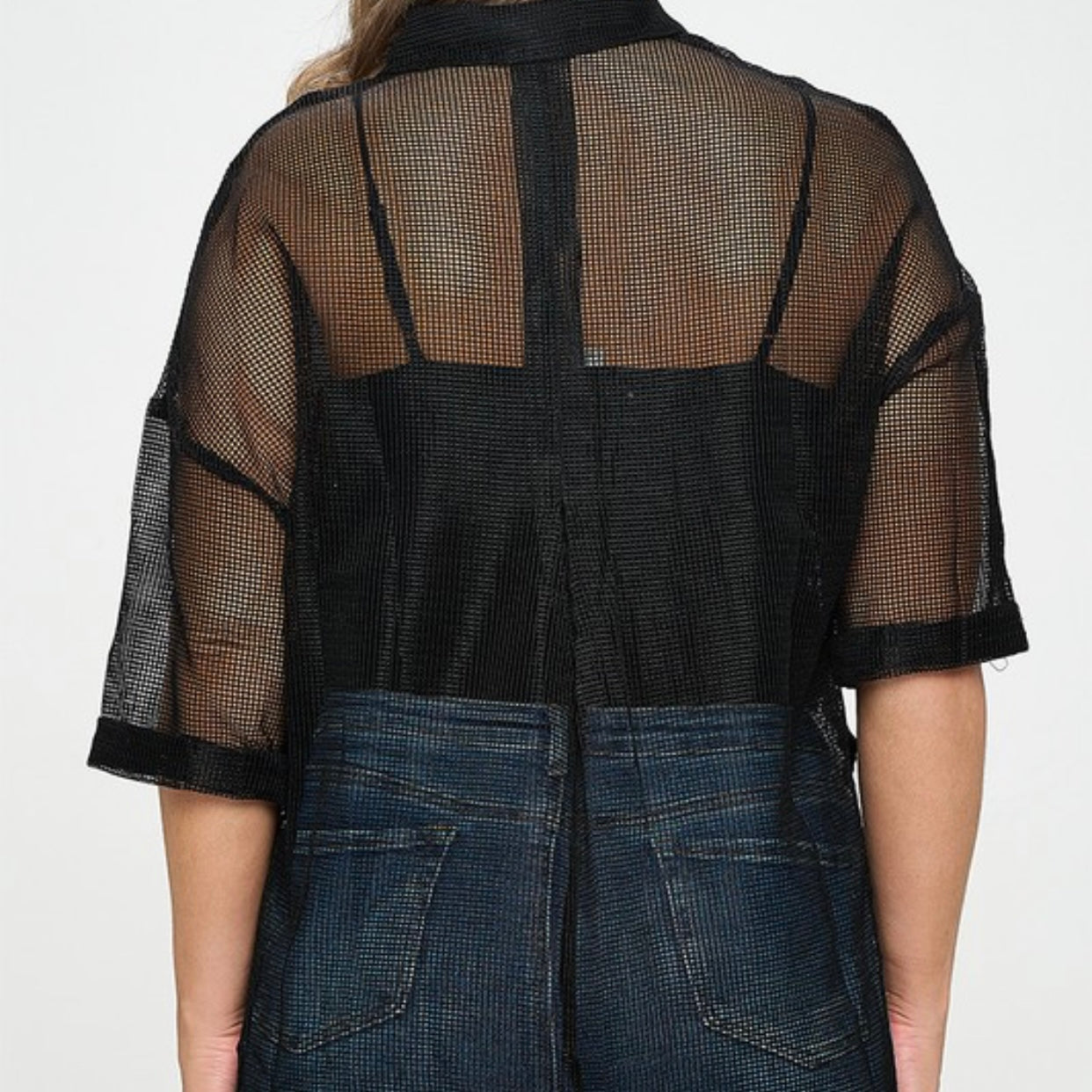 Cover Up Top PL-Black