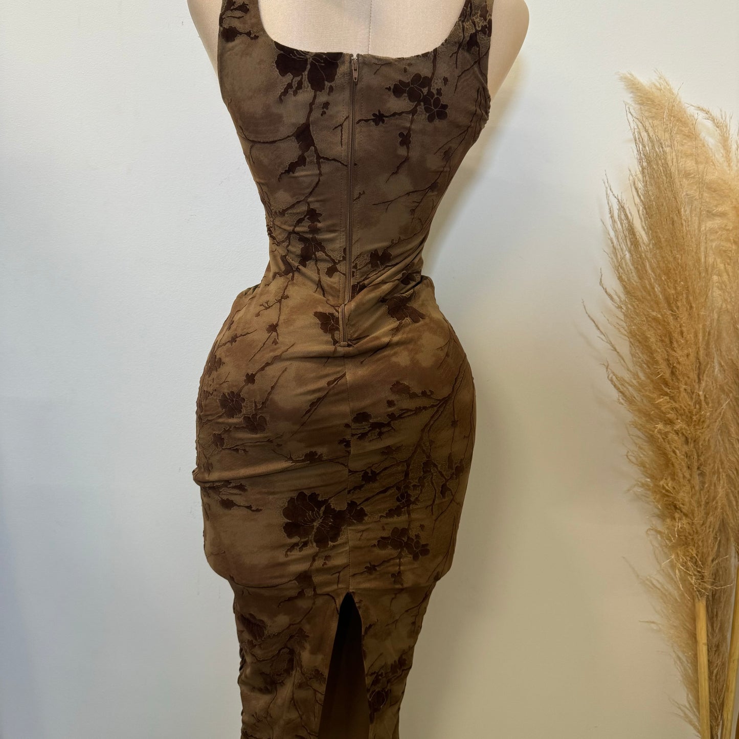 Mocha Dress-Brown