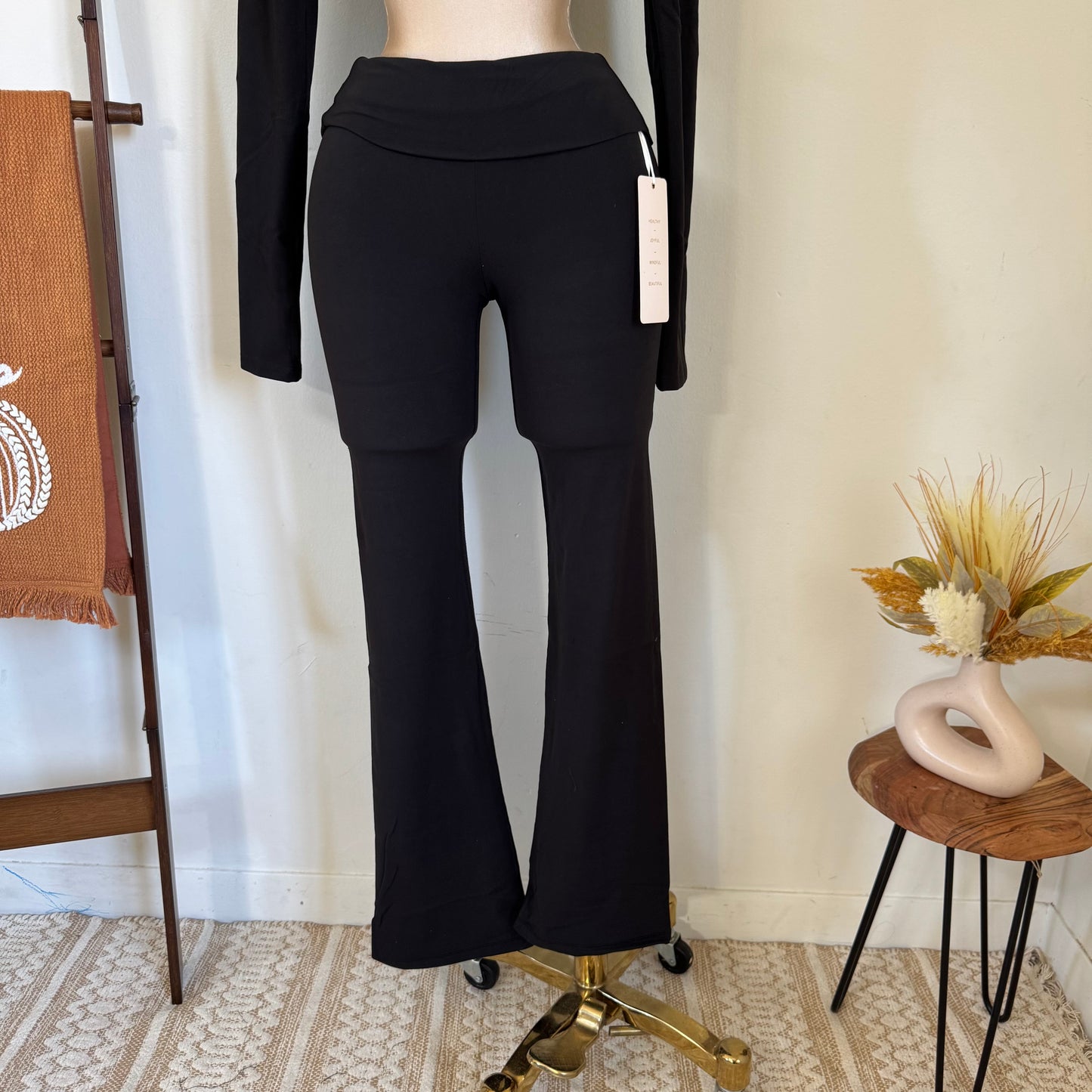 Flare Leggings-Black