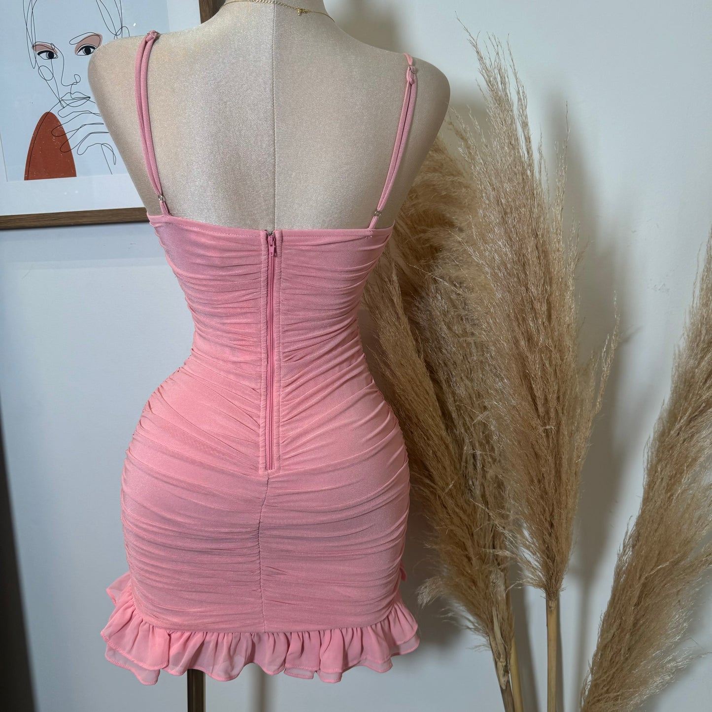 Chic Me Dress-Pink