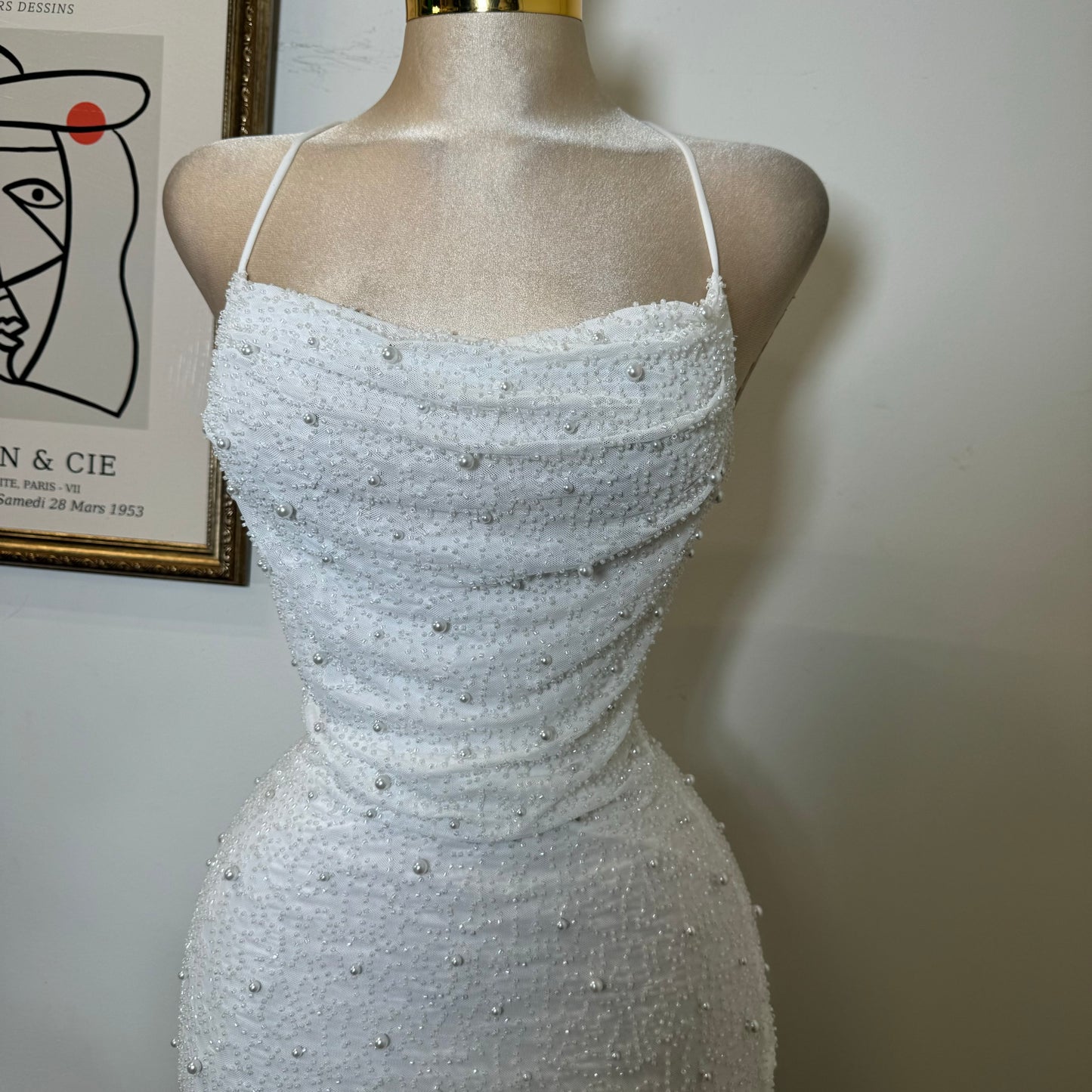 Sexy Pearl Dress-White