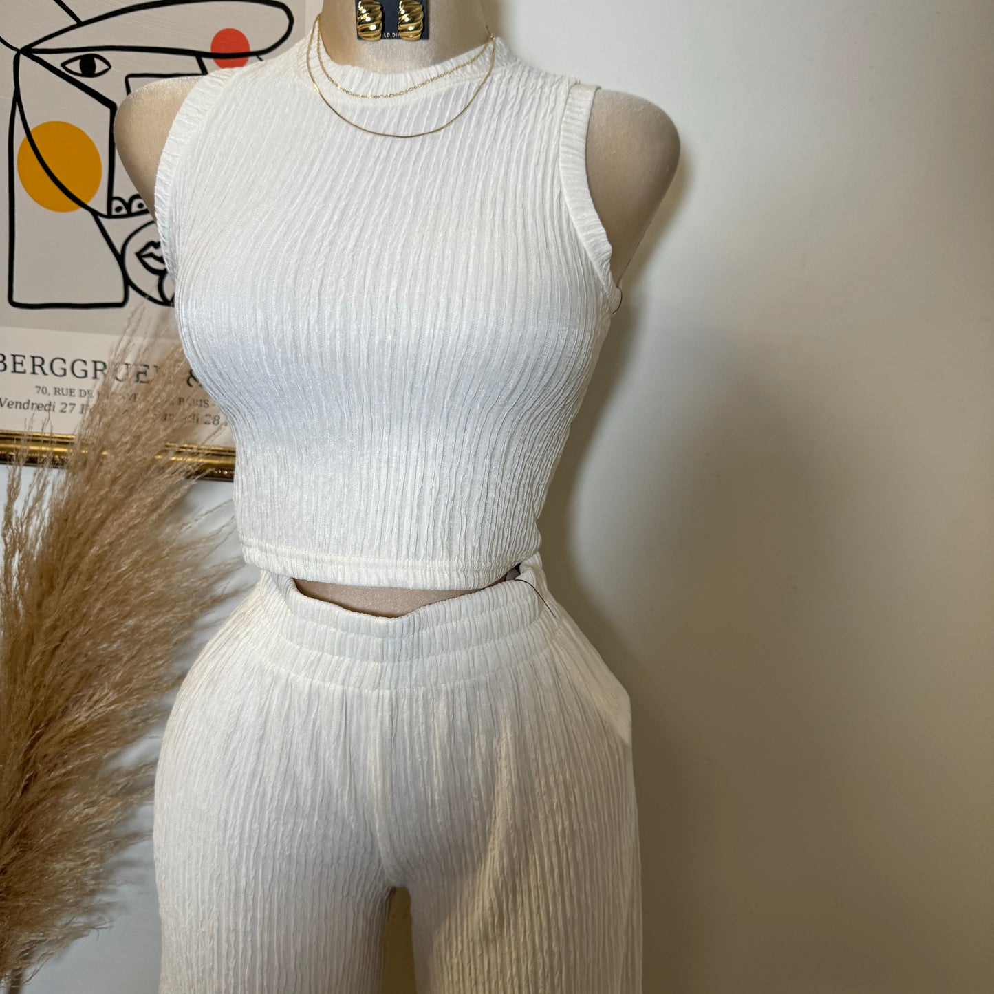 Tamara Two Piece Set-Ivory