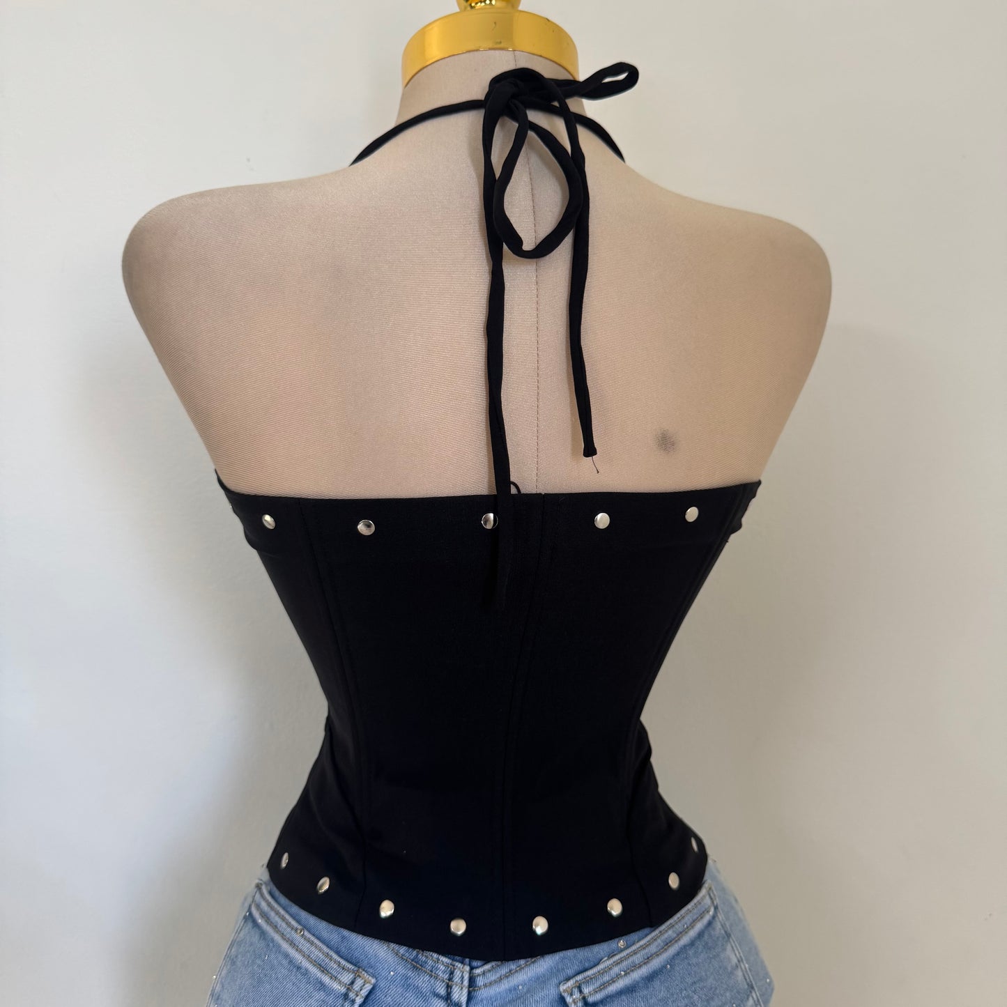 La Yaquesita Corset Top-Black