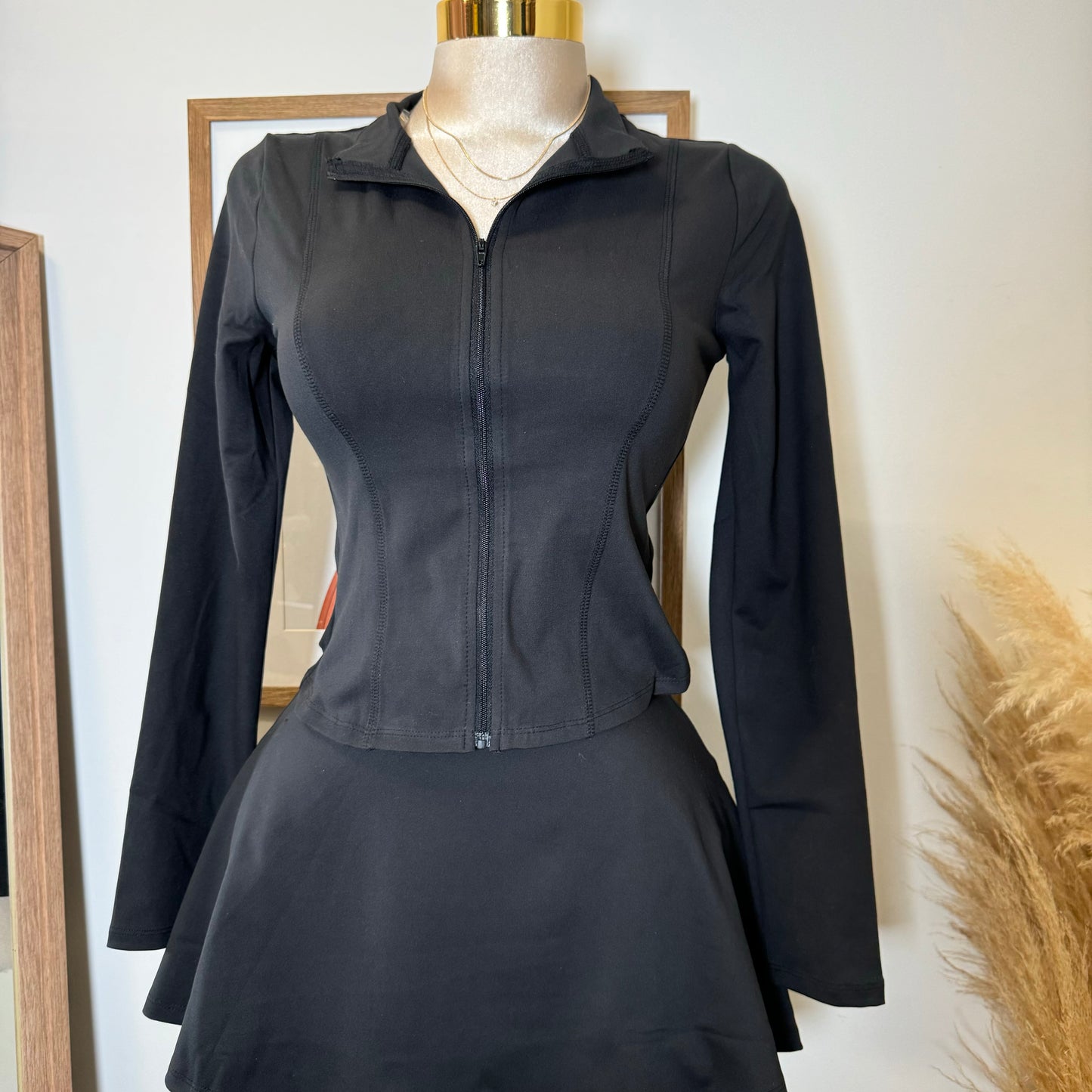 Coquetona Tennis Skirt Set-Black