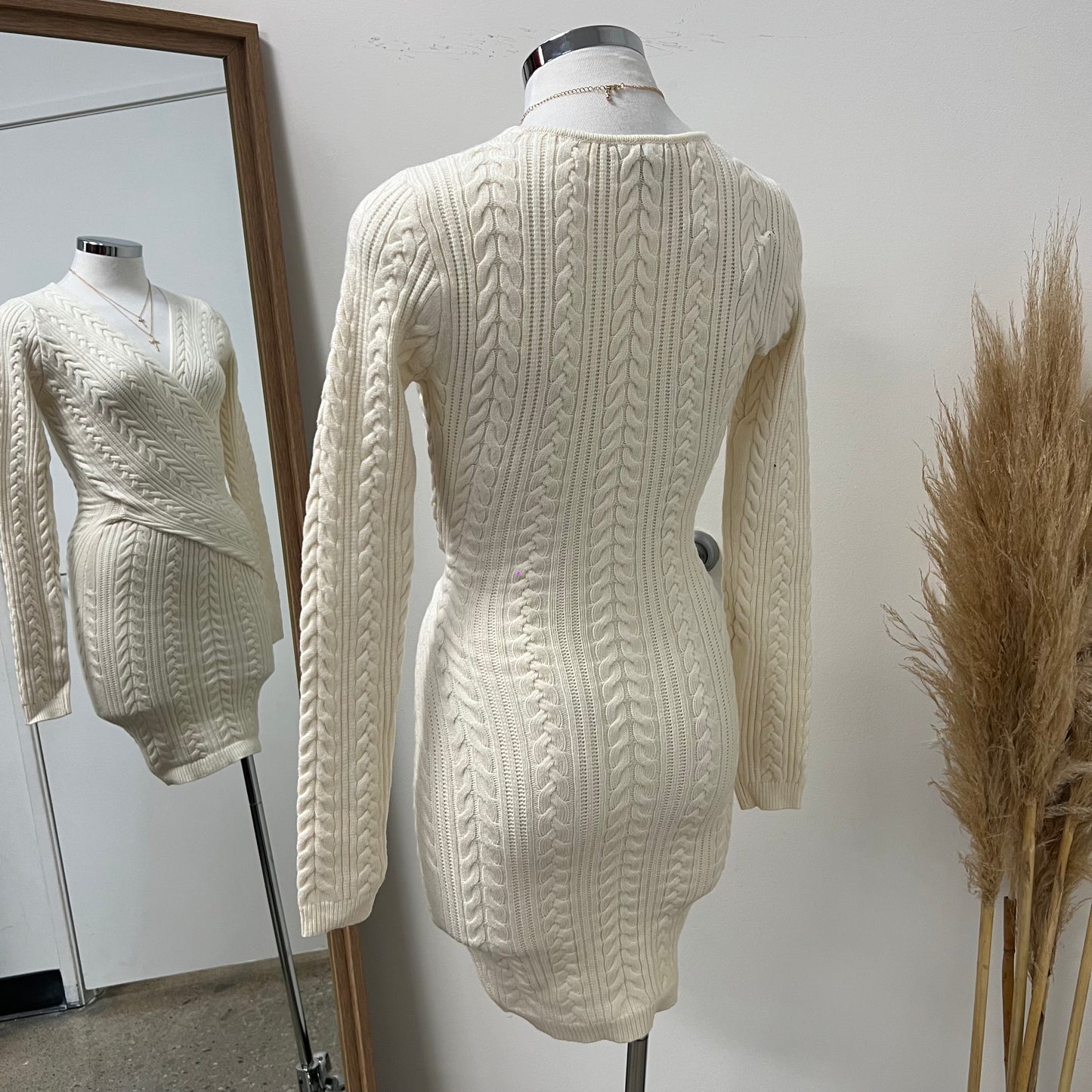 Amili Sweater Dress-Ivory