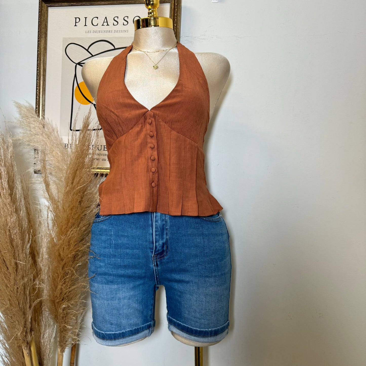 Mom Shorts-Light Wash