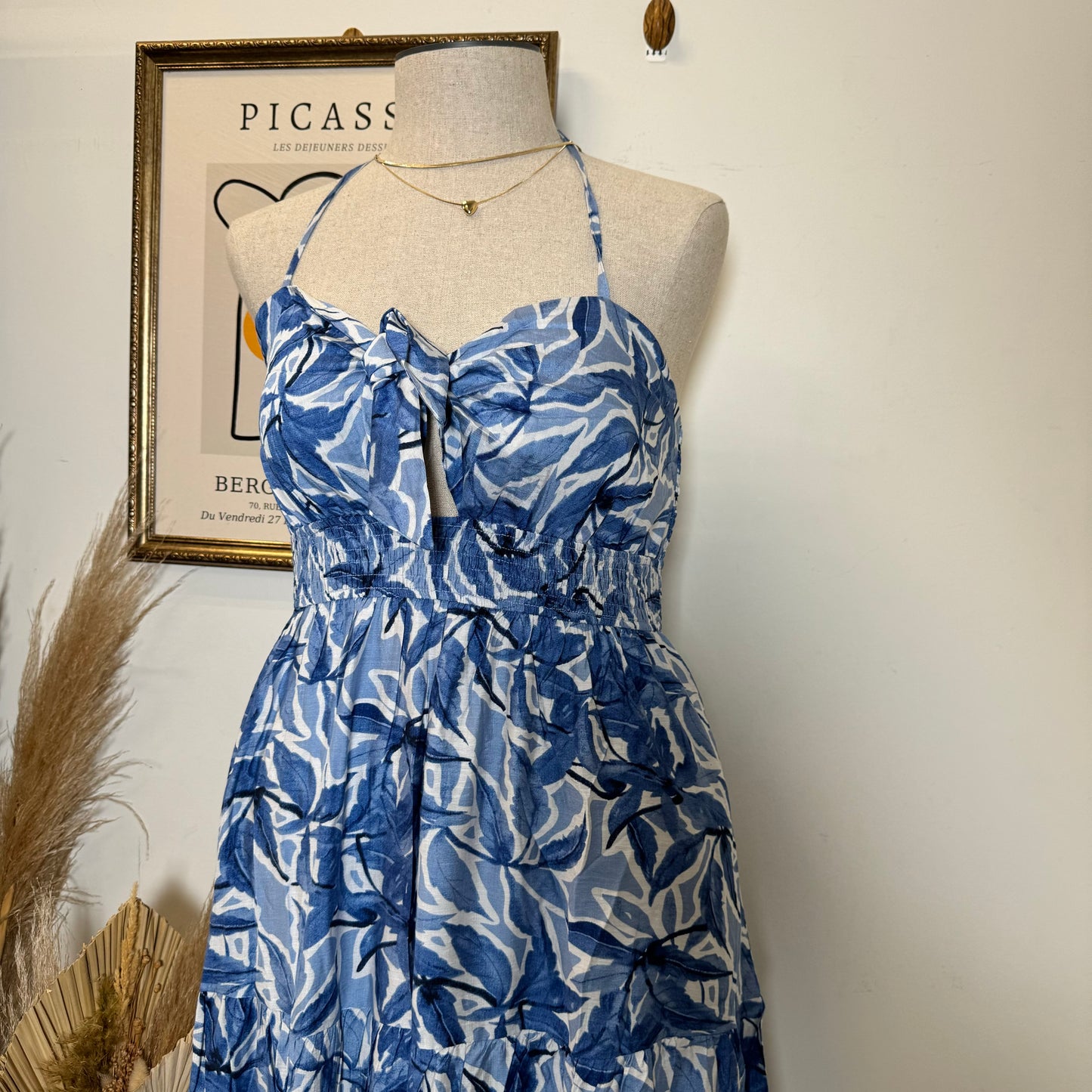Rosita Plus size Dress-Blue