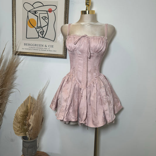 Bridgerton Corset Dress-Mauve