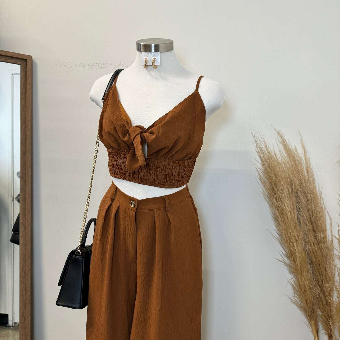 Charlotte Two Piece Set-Brown