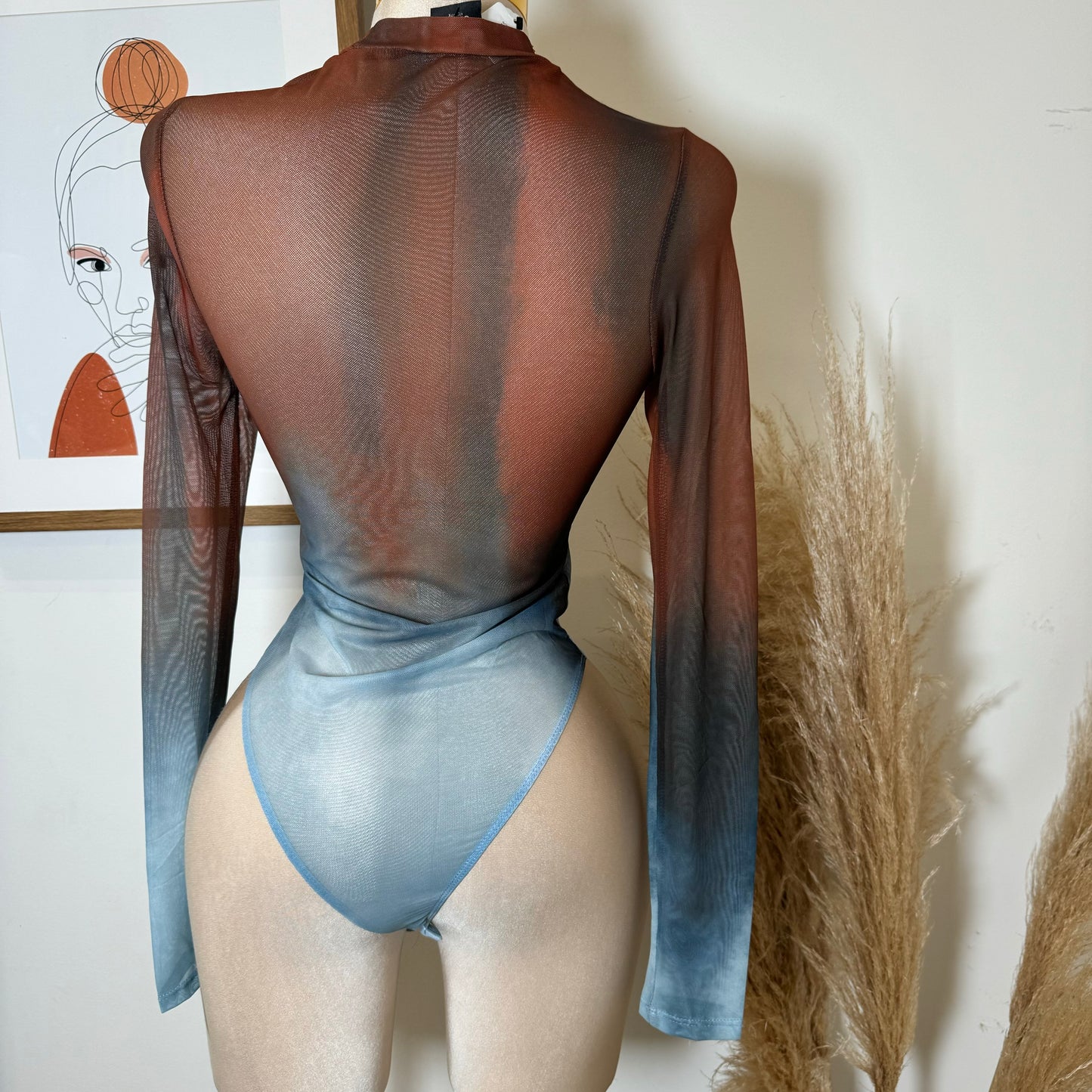 Mesh Bodysuit-Multi Color