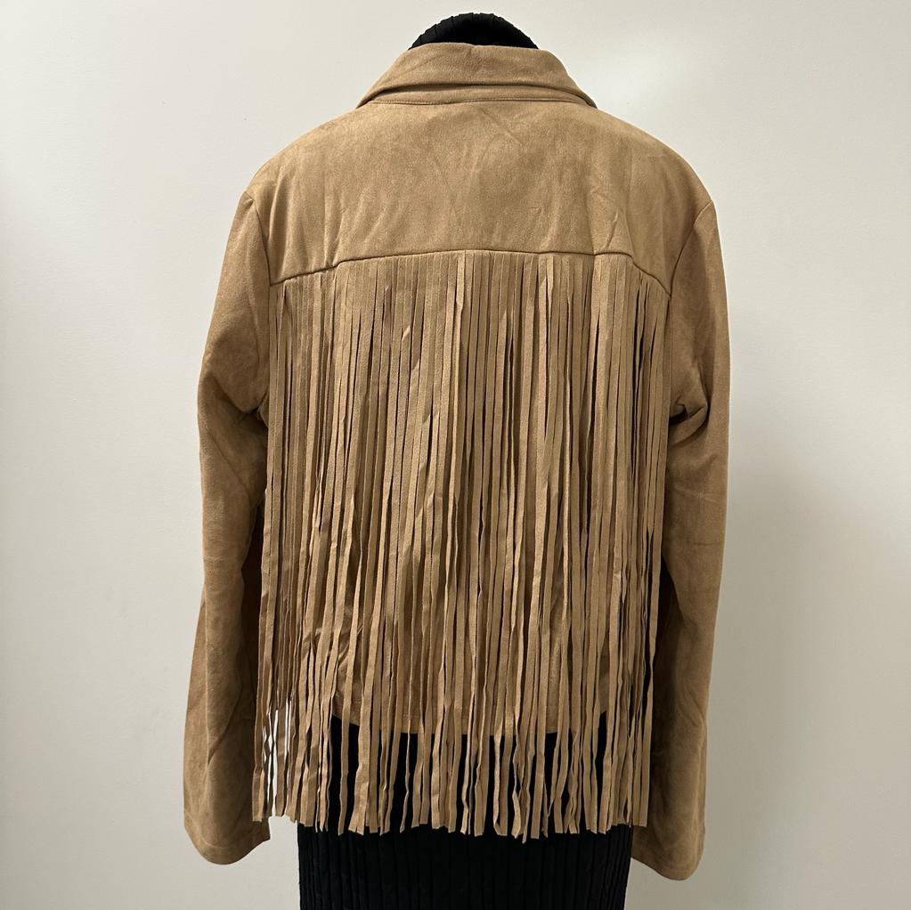 Hadley Fringe Jacket PL -Camel