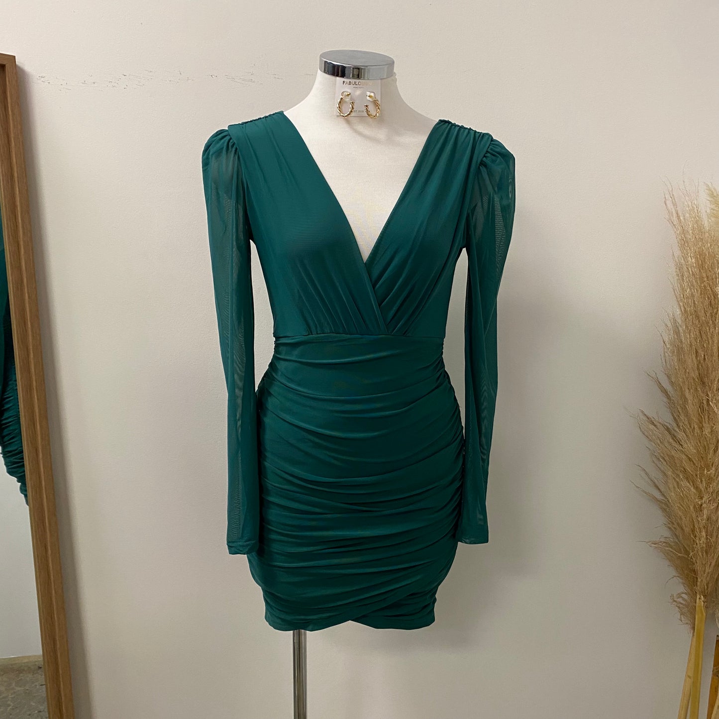 Alaire Dress-Hunter Green