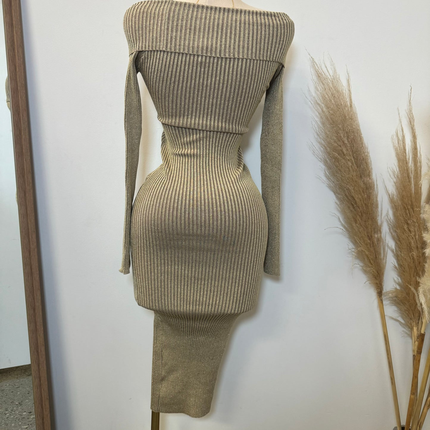 Goldy Dress-Gold