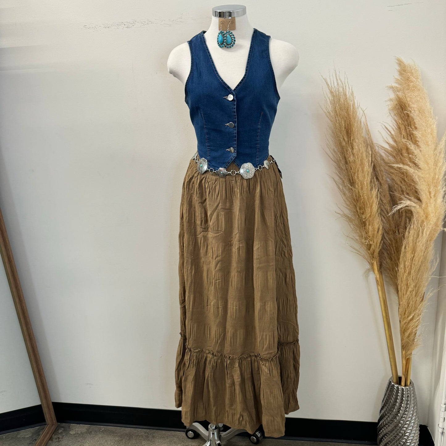 Rodeo Maxi Skirt -Mocha