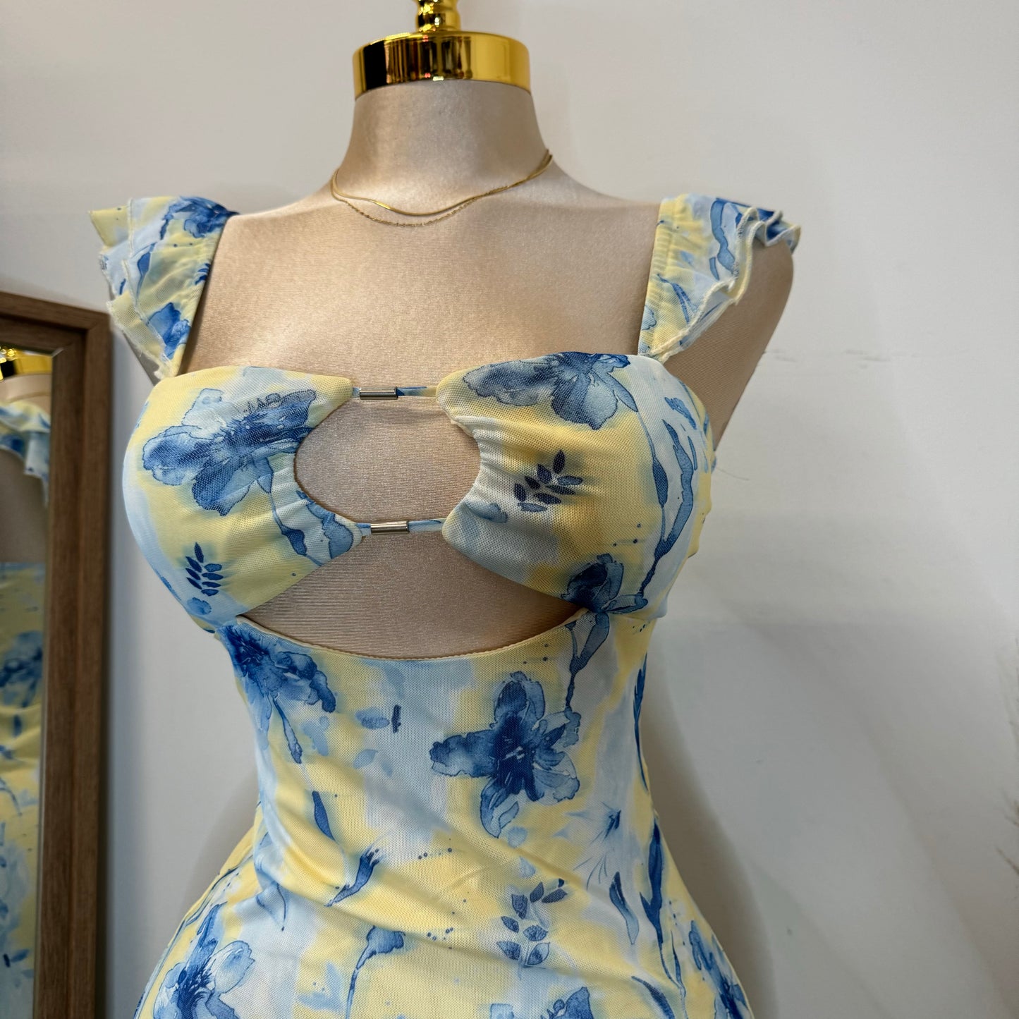 Karol Dress-Yellow/Blue