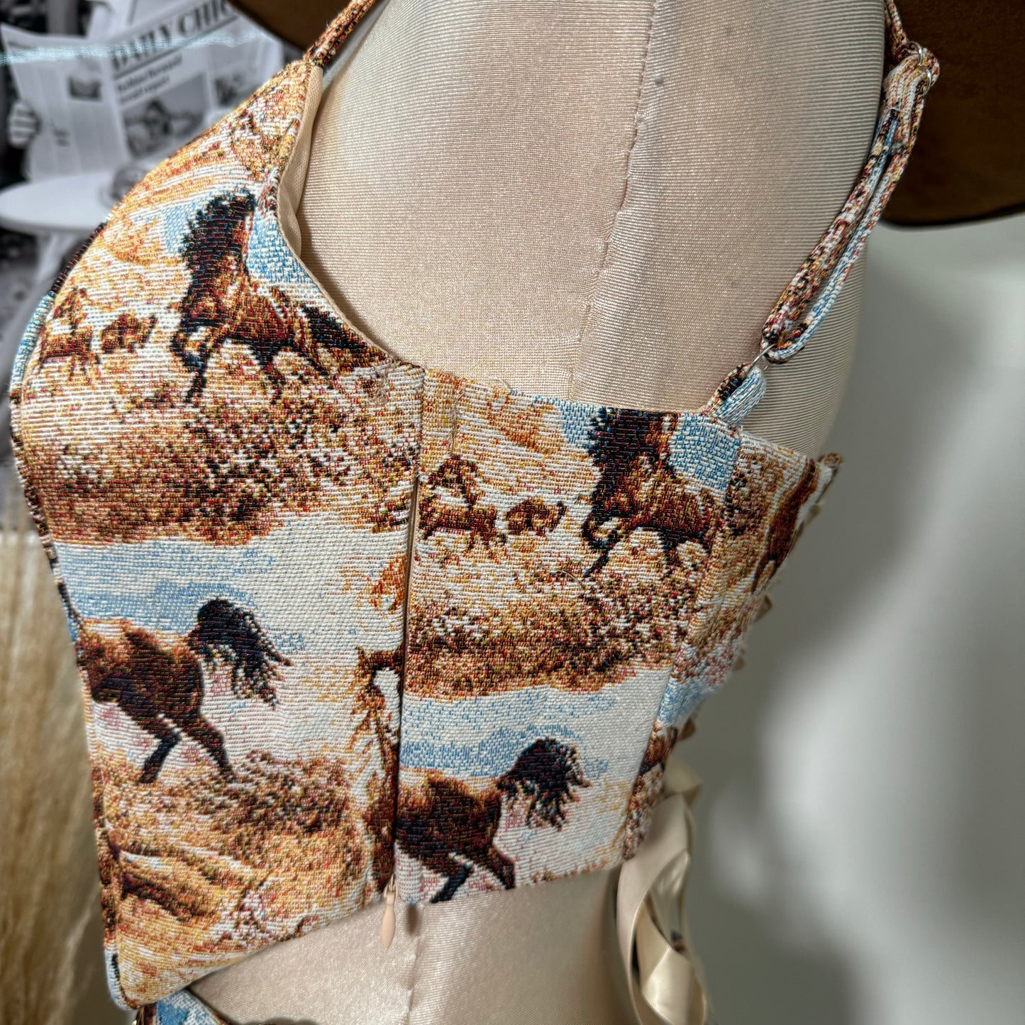 Horse Corset-Multi Brown