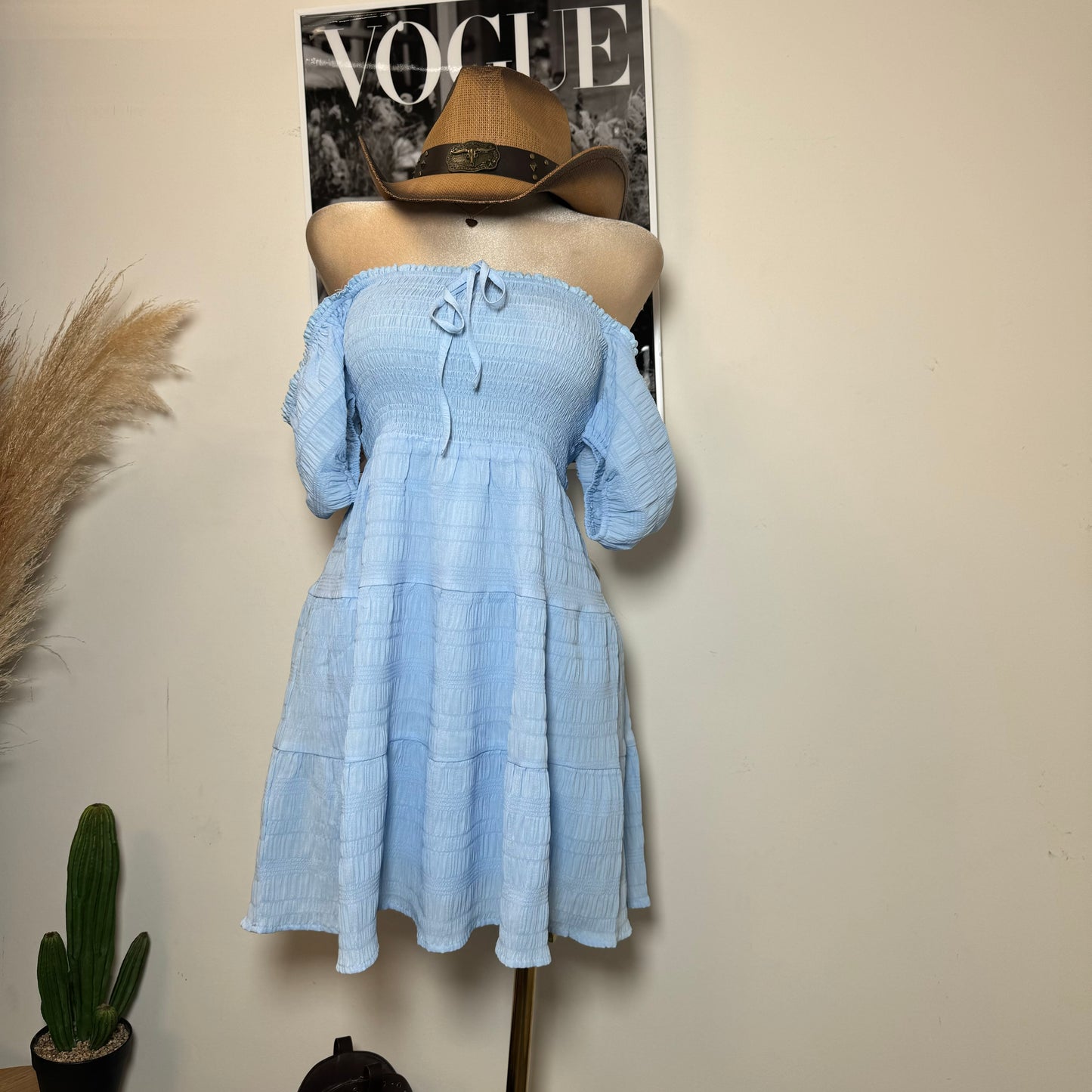 Vaquerita Dress-Baby Blue
