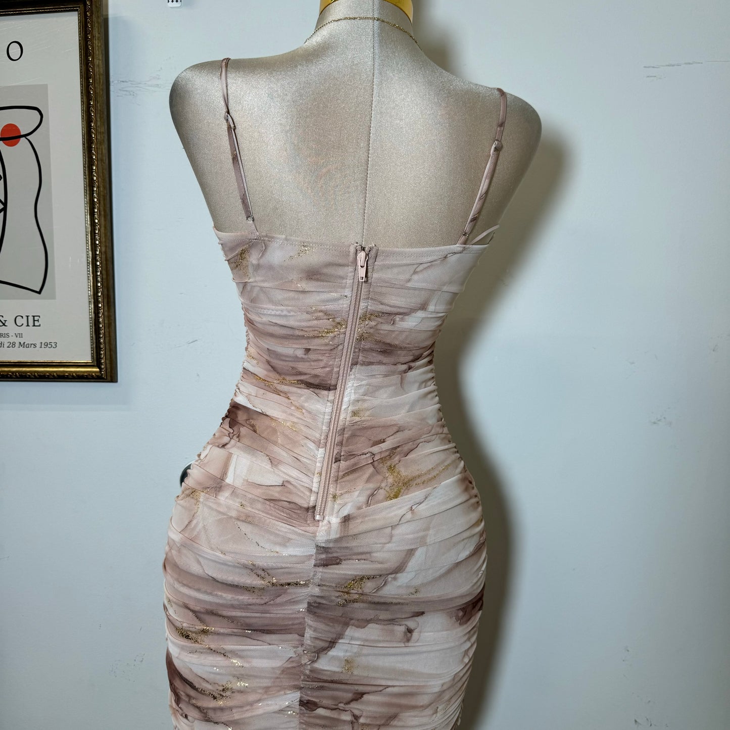 Marbel Midi Dress-Capuchino1