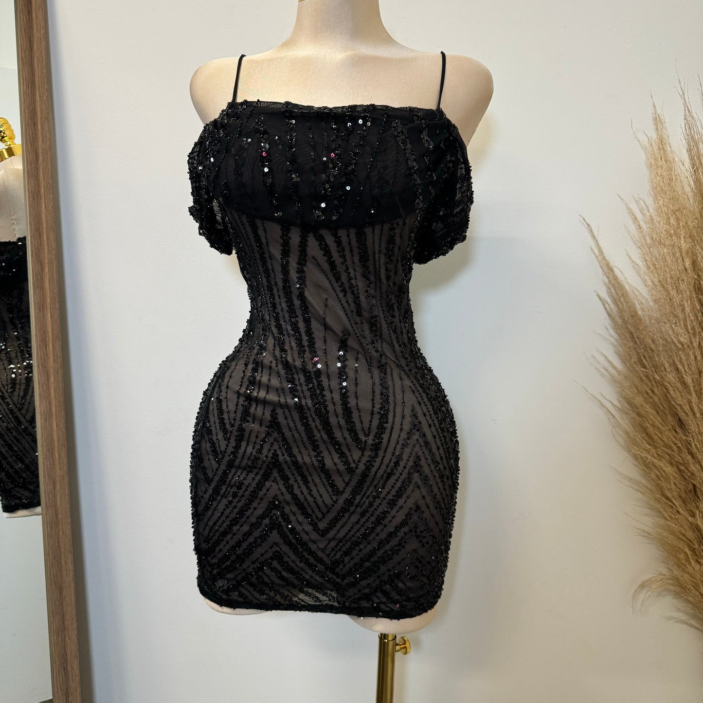 Scorpio DRESS-Black/Nude