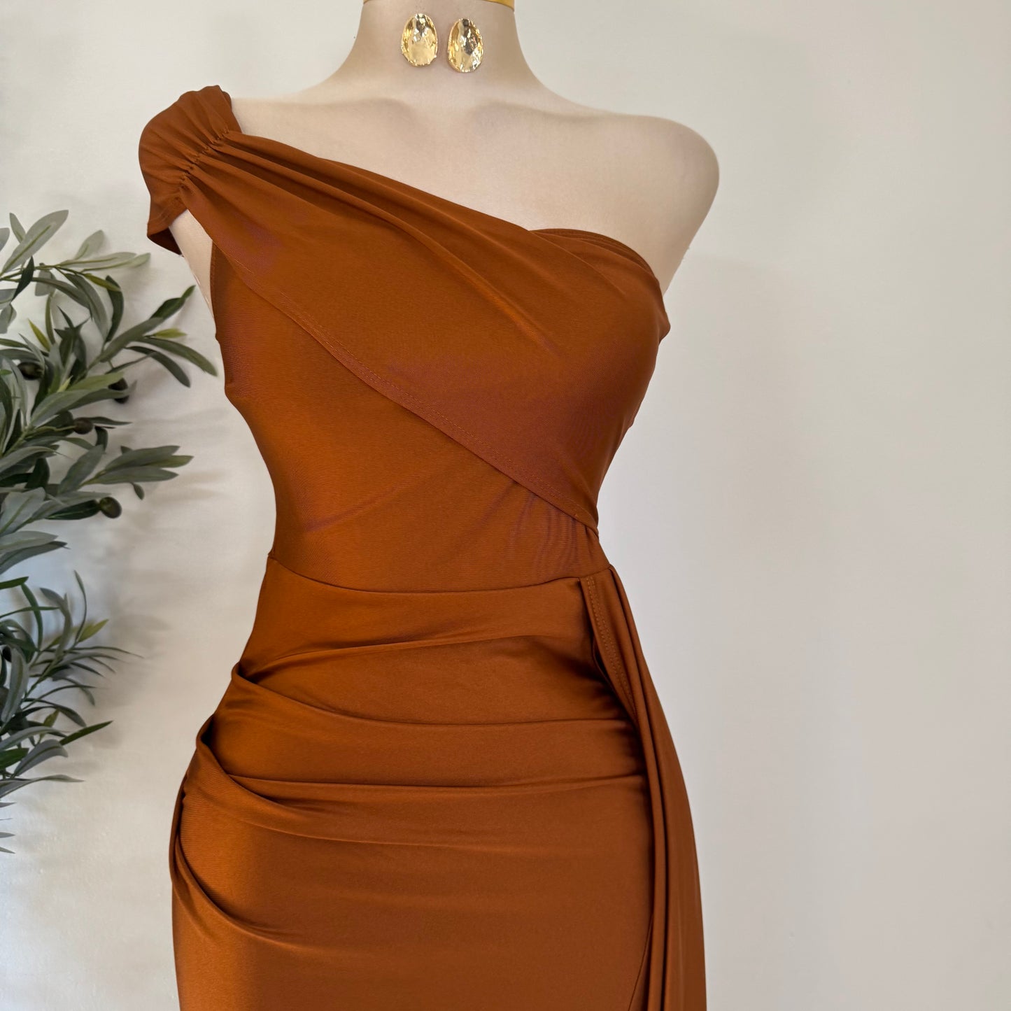 Gala Dress-Brown