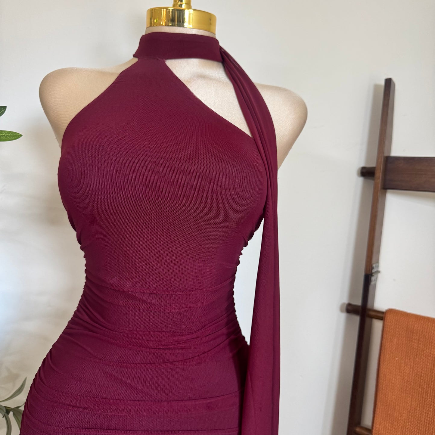 Evonne Dress-Dk Cherry
