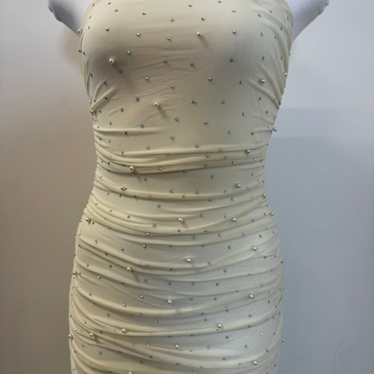 Kaeli Mesh Dress-White
