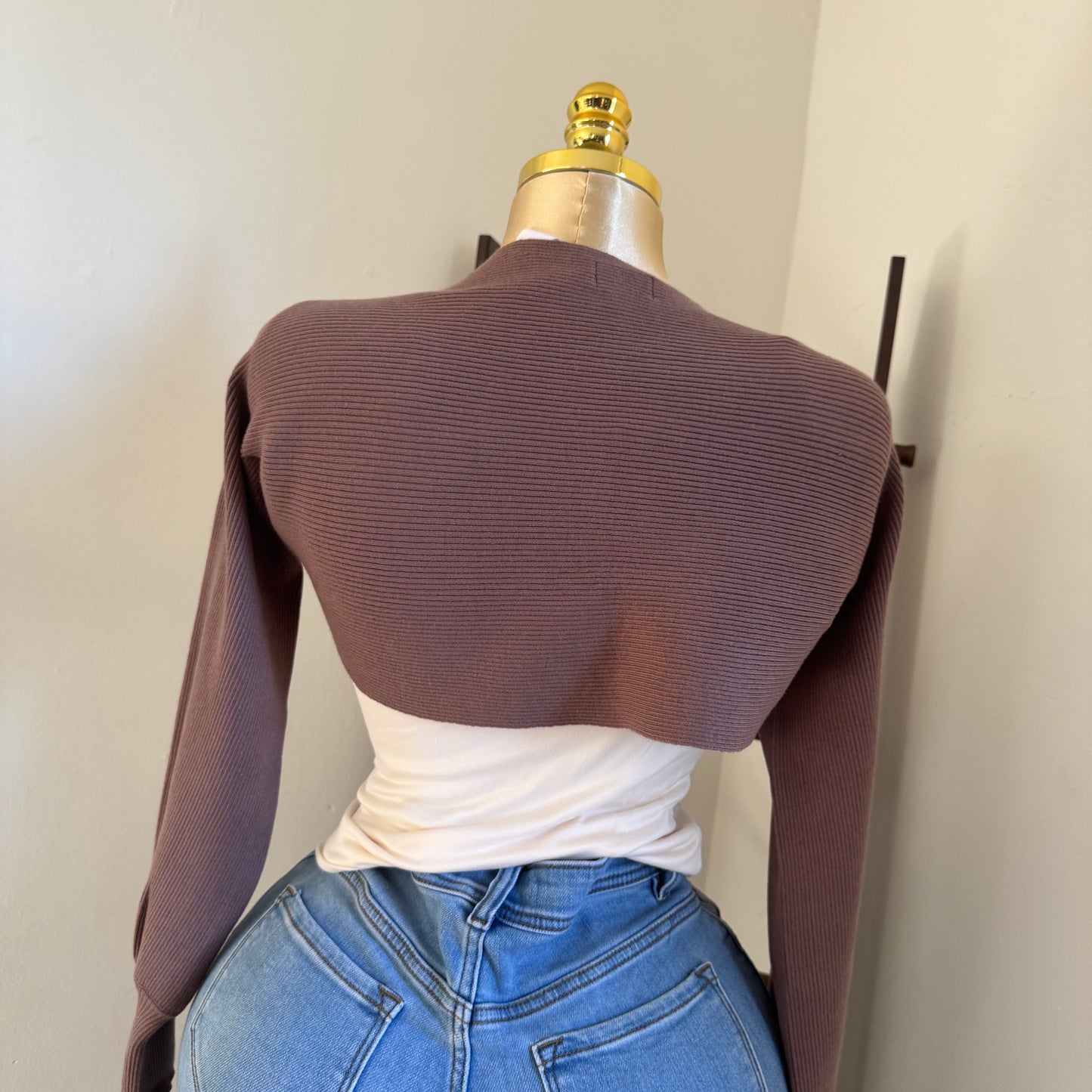 Bolero Plus size-Brown