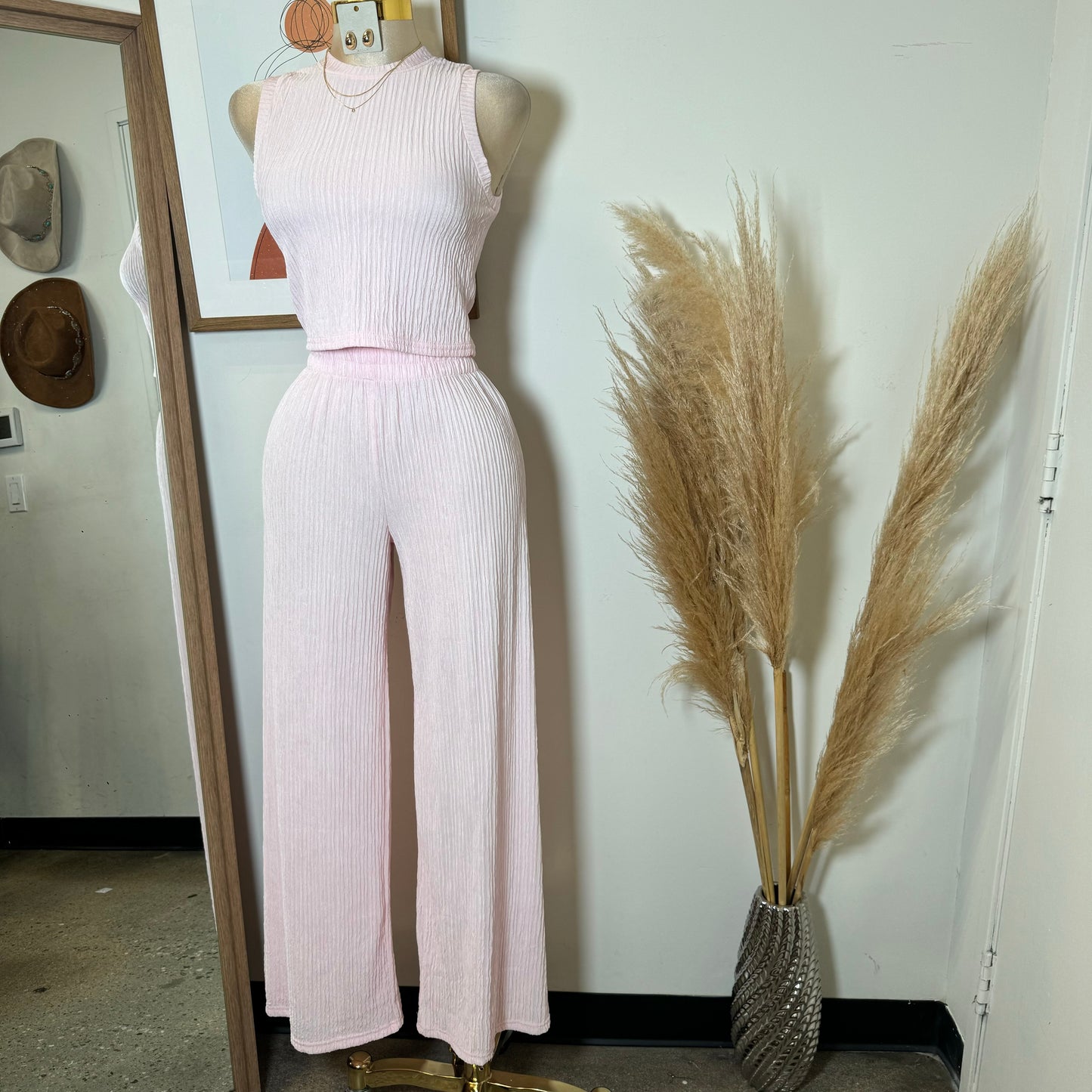 Tamara Two Piece Set-Baby Pink