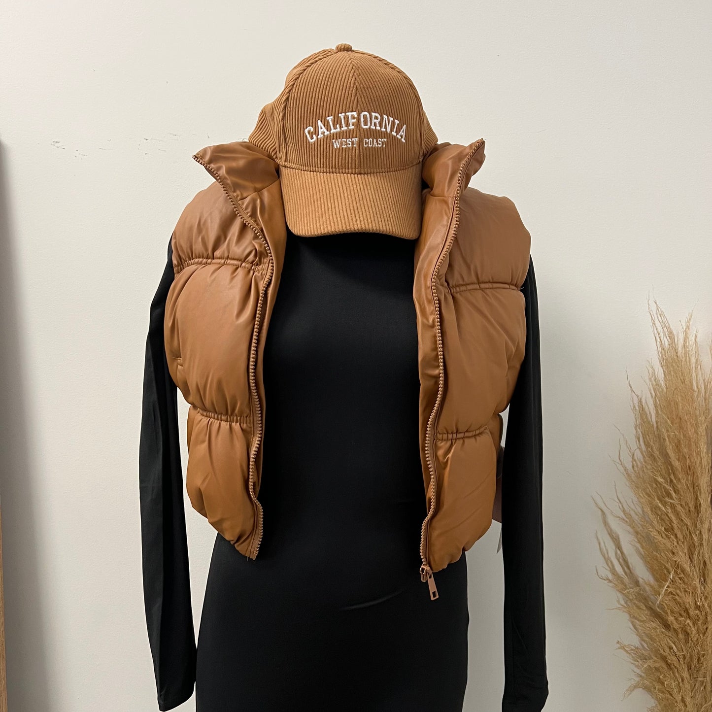 PU Vest -Brown