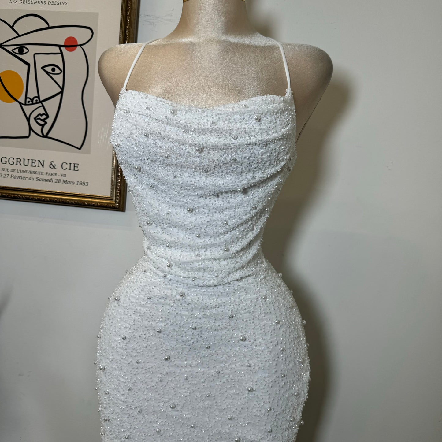 Sexy Pearl Dress-White