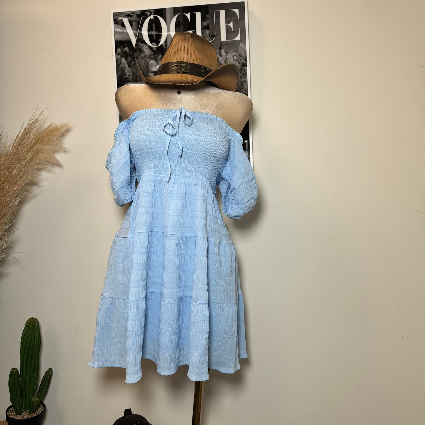 Vaquerita Dress-Baby Blue