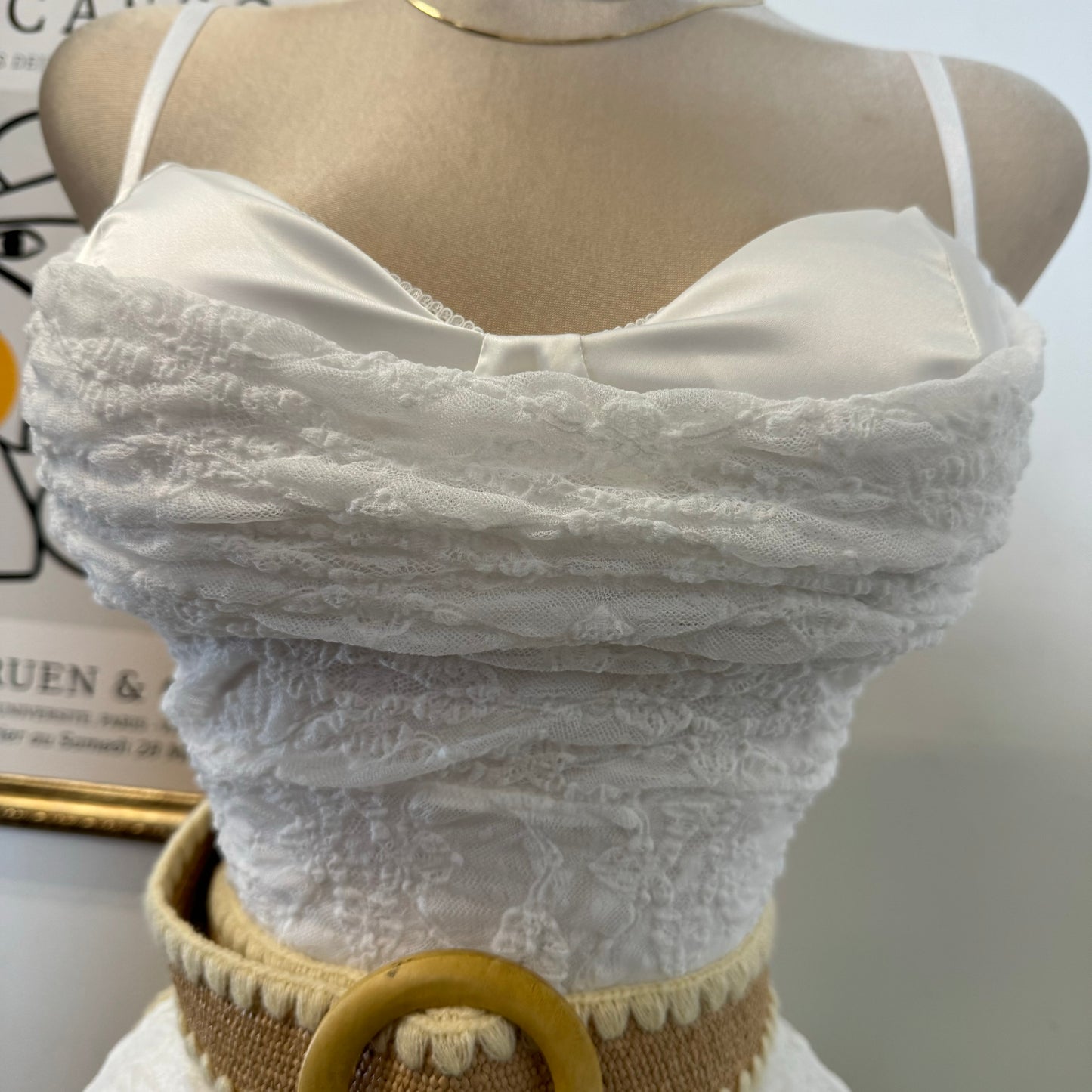 Mismaloya Dress-Lace White