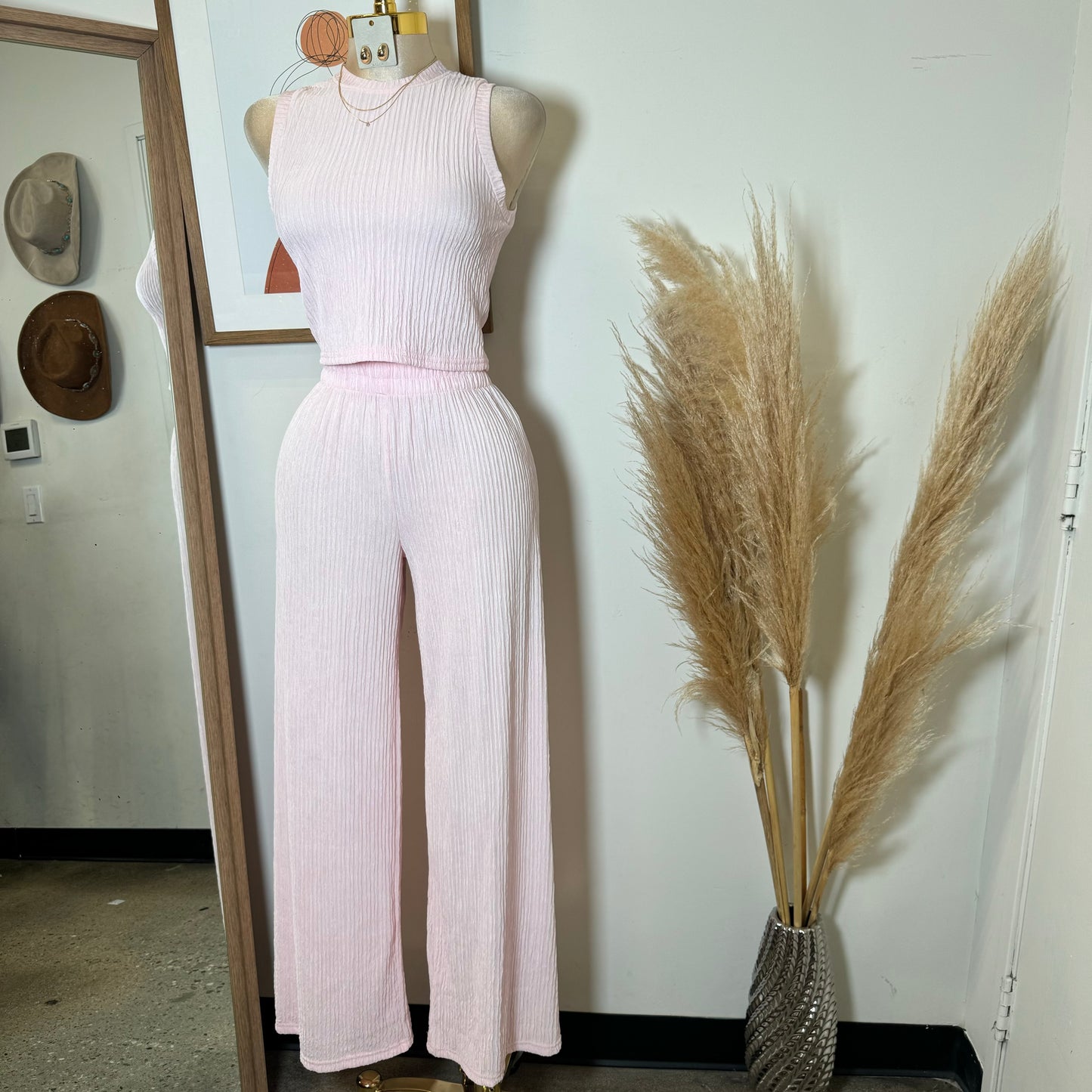 Tamara Two Piece Set-Baby Pink