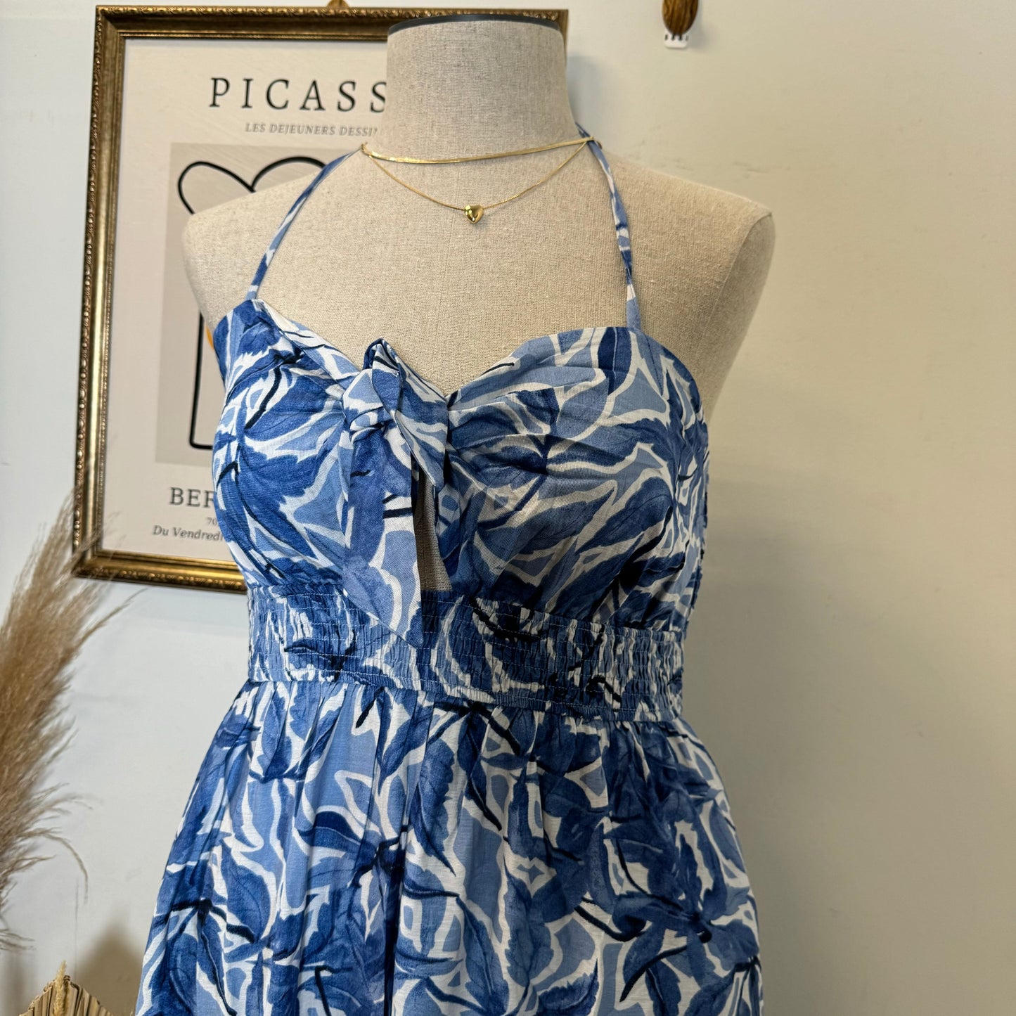 Rosita Plus size Dress-Blue