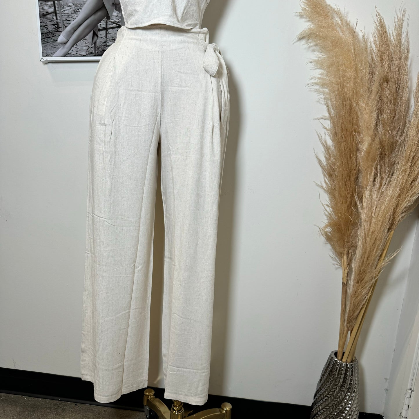 Tu Linen Pants Set-Natural