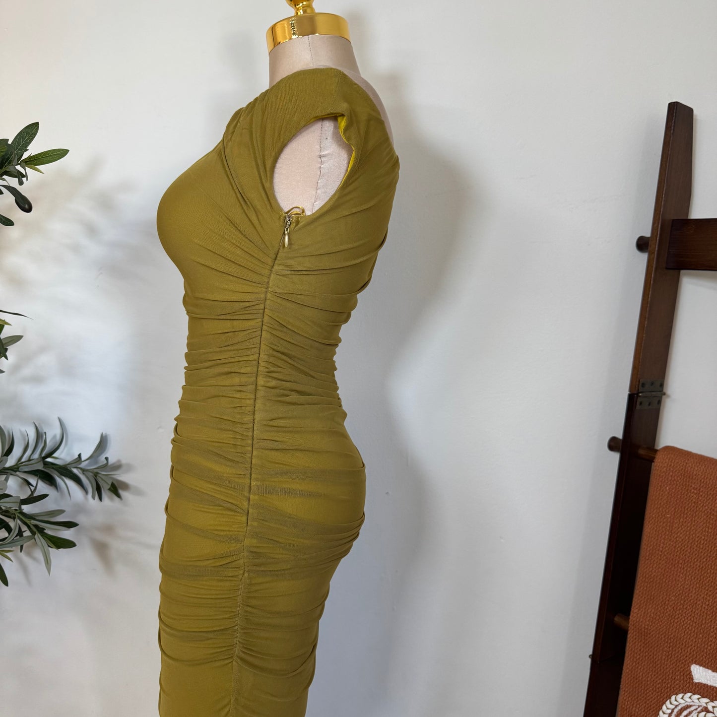 Luxi Dress-Olive