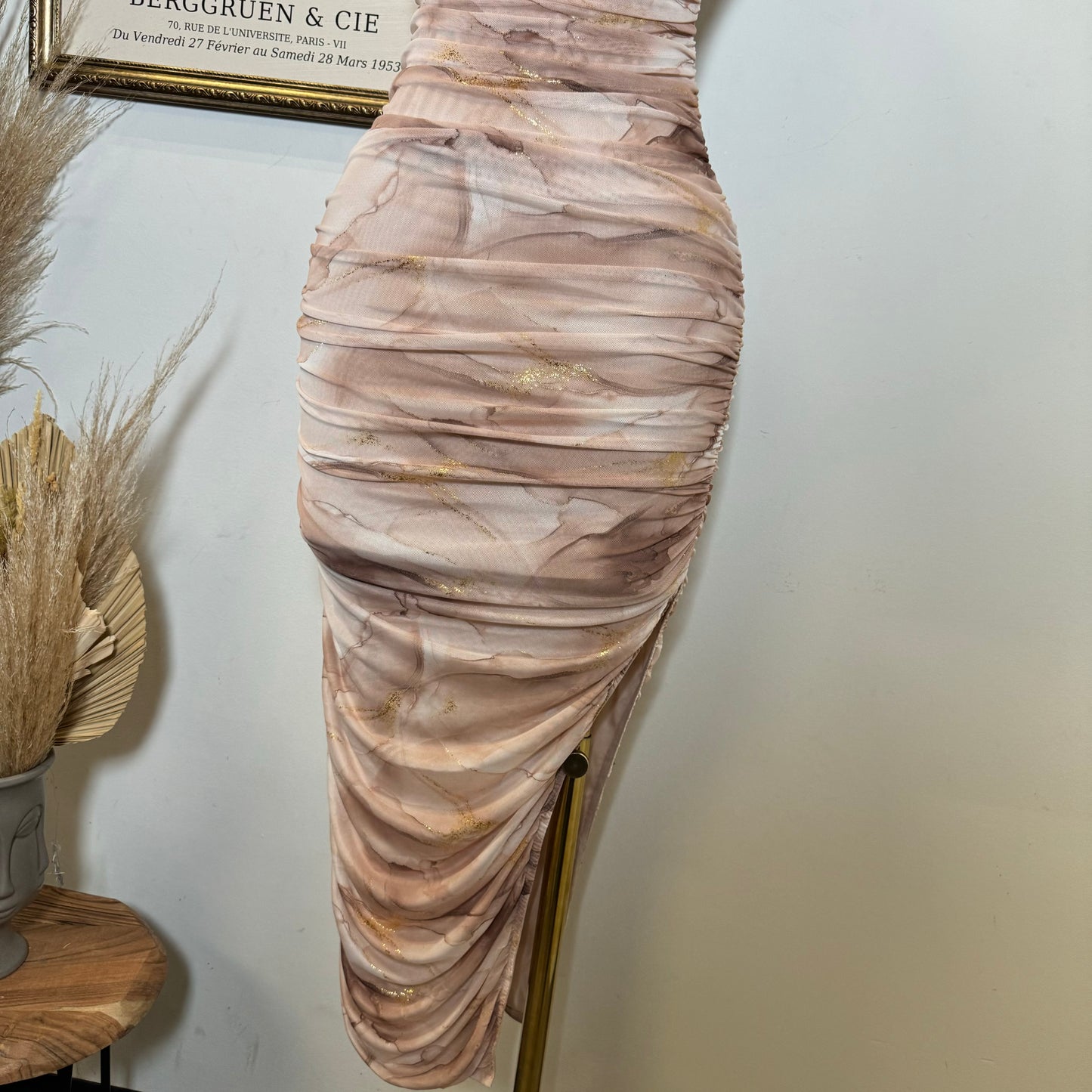 Marbel Midi Dress-Capuchino1