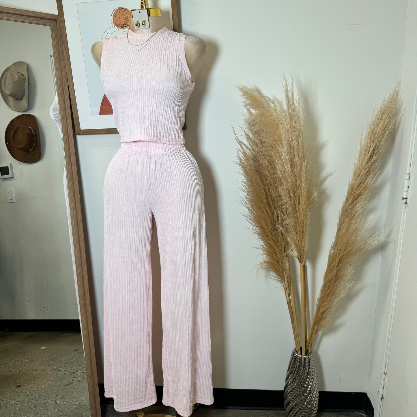 Tamara Two Piece Set-Baby Pink