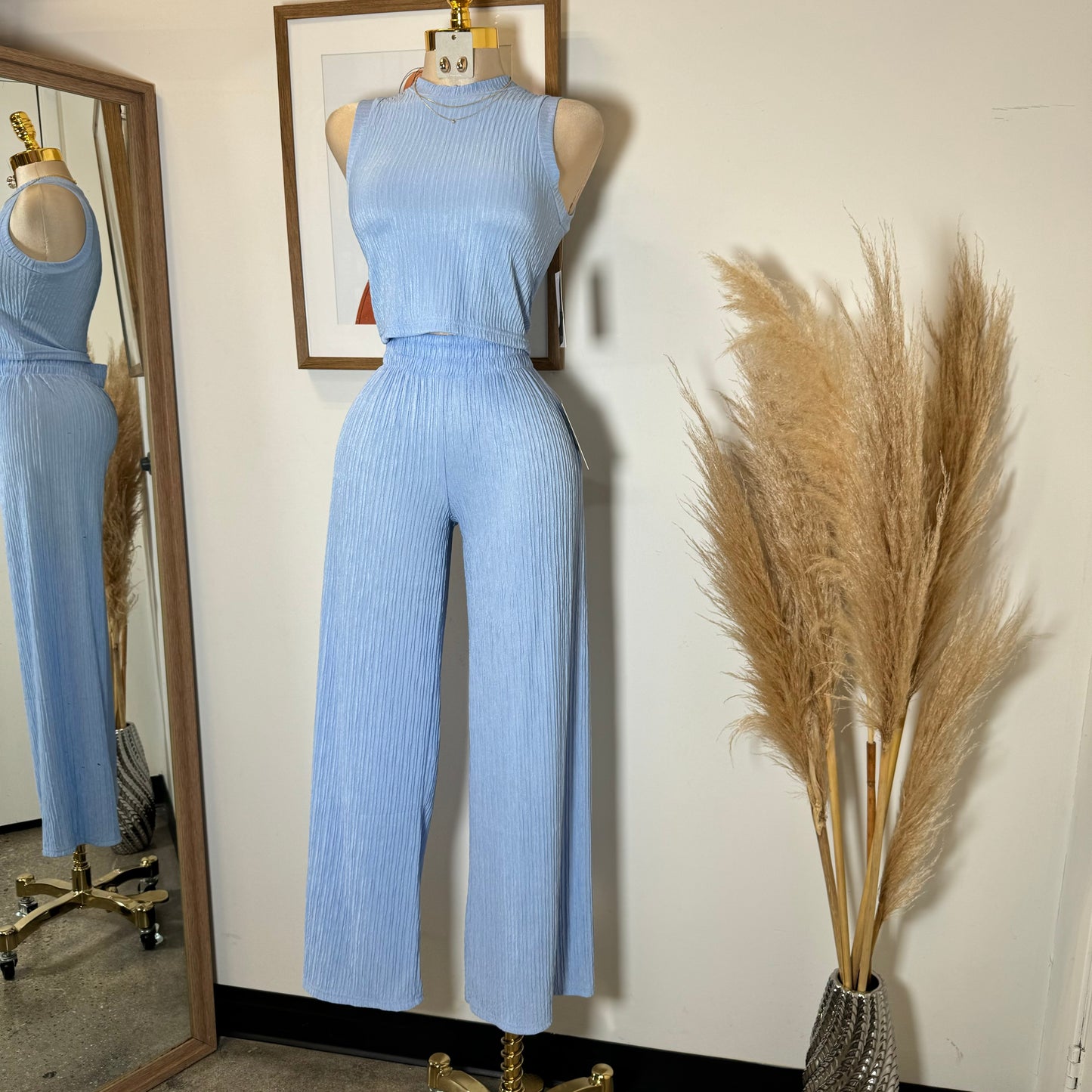 Tamara Two Piece Set-Baby Blue