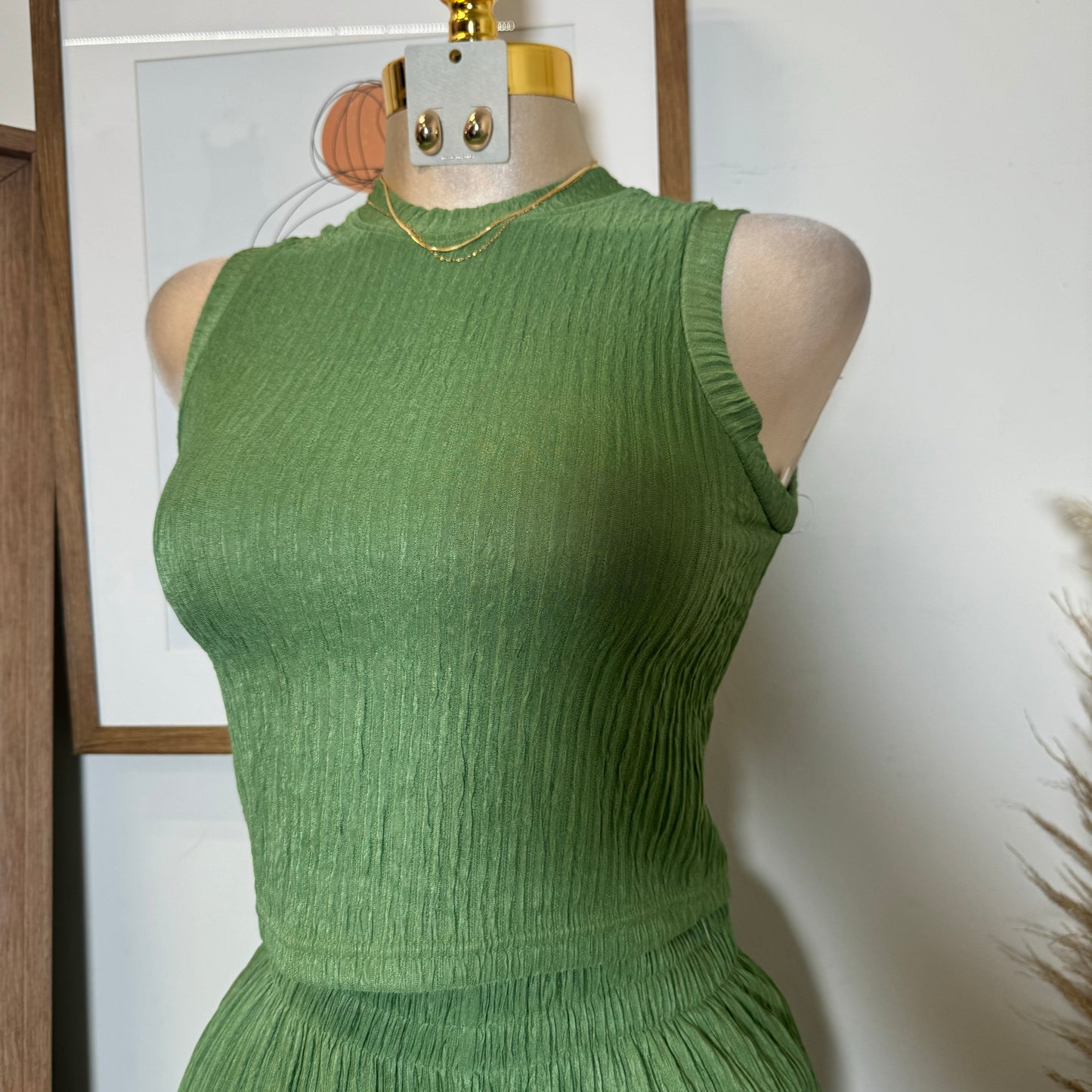 Tamara Two Piece Set-Sage Green