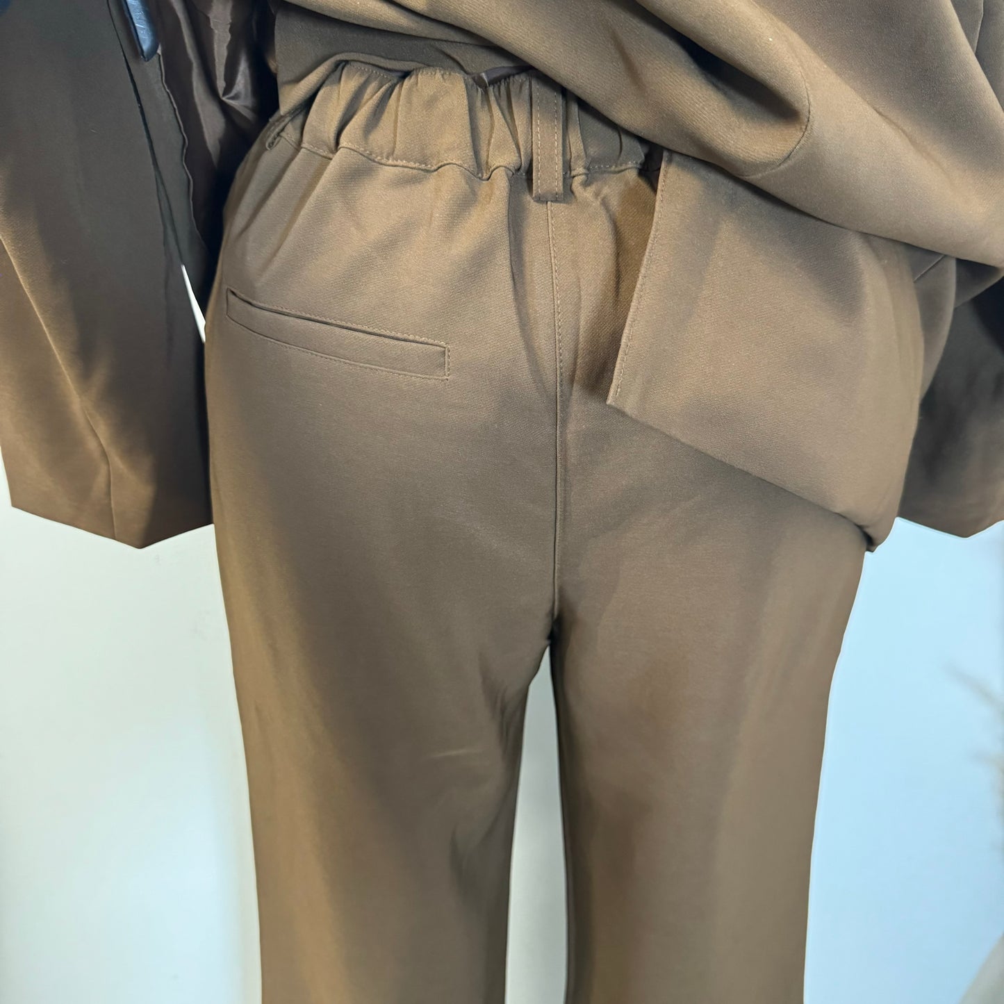 Boss Lady Pant Suit-Brown