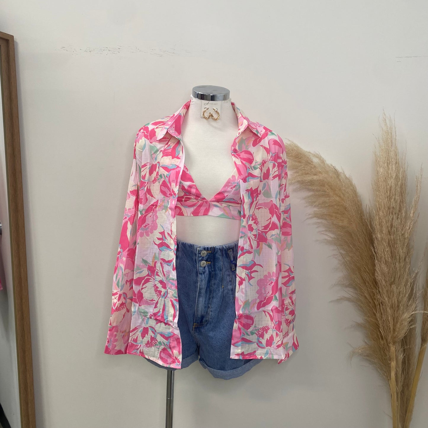 Gia Two piece Top-Pink